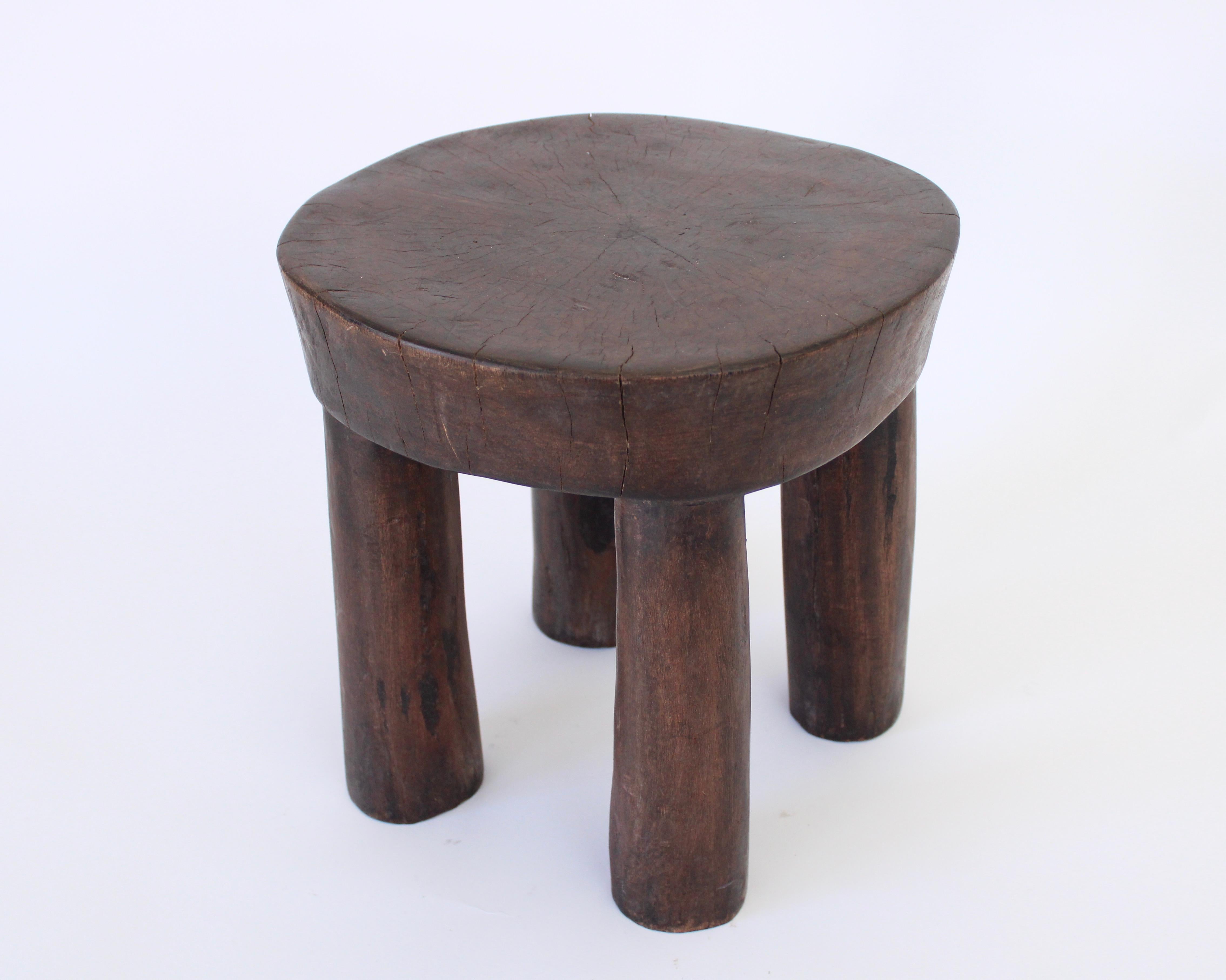 Cote Ivoire Hand Carved Lobi African Stool 2