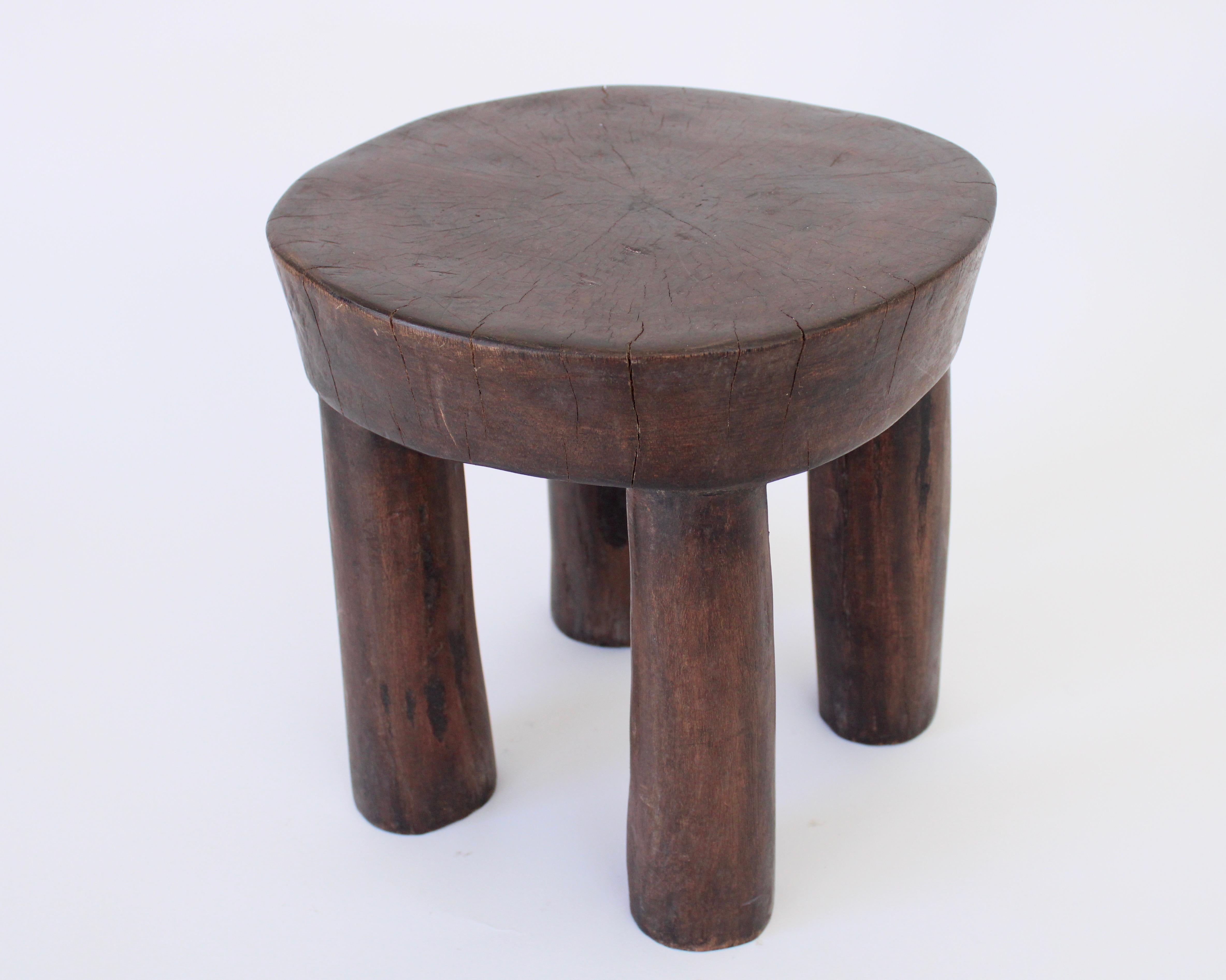 Cote Ivoire Hand Carved Lobi African Stool 3