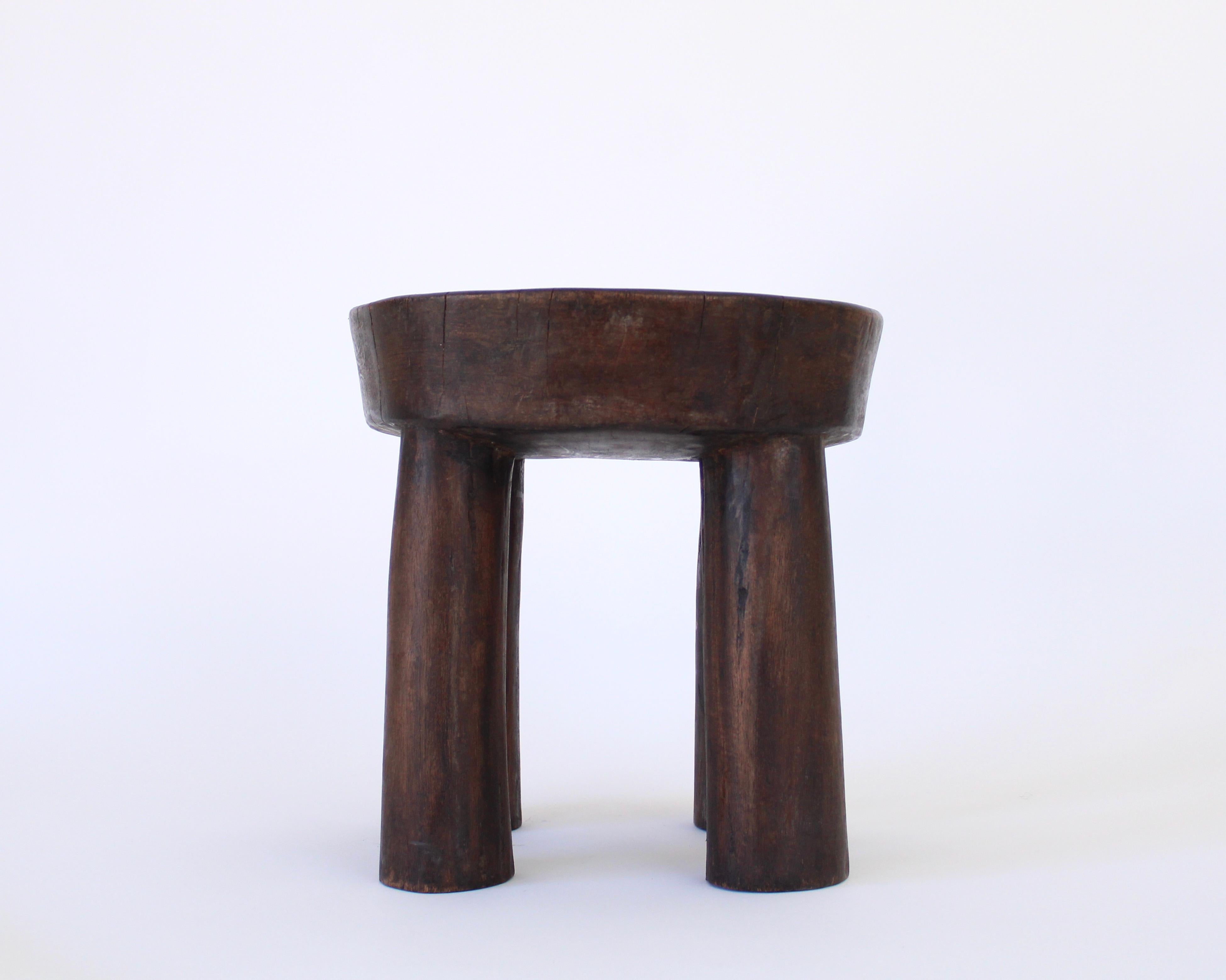 Ivorian Cote Ivoire Hand Carved Lobi African Stool