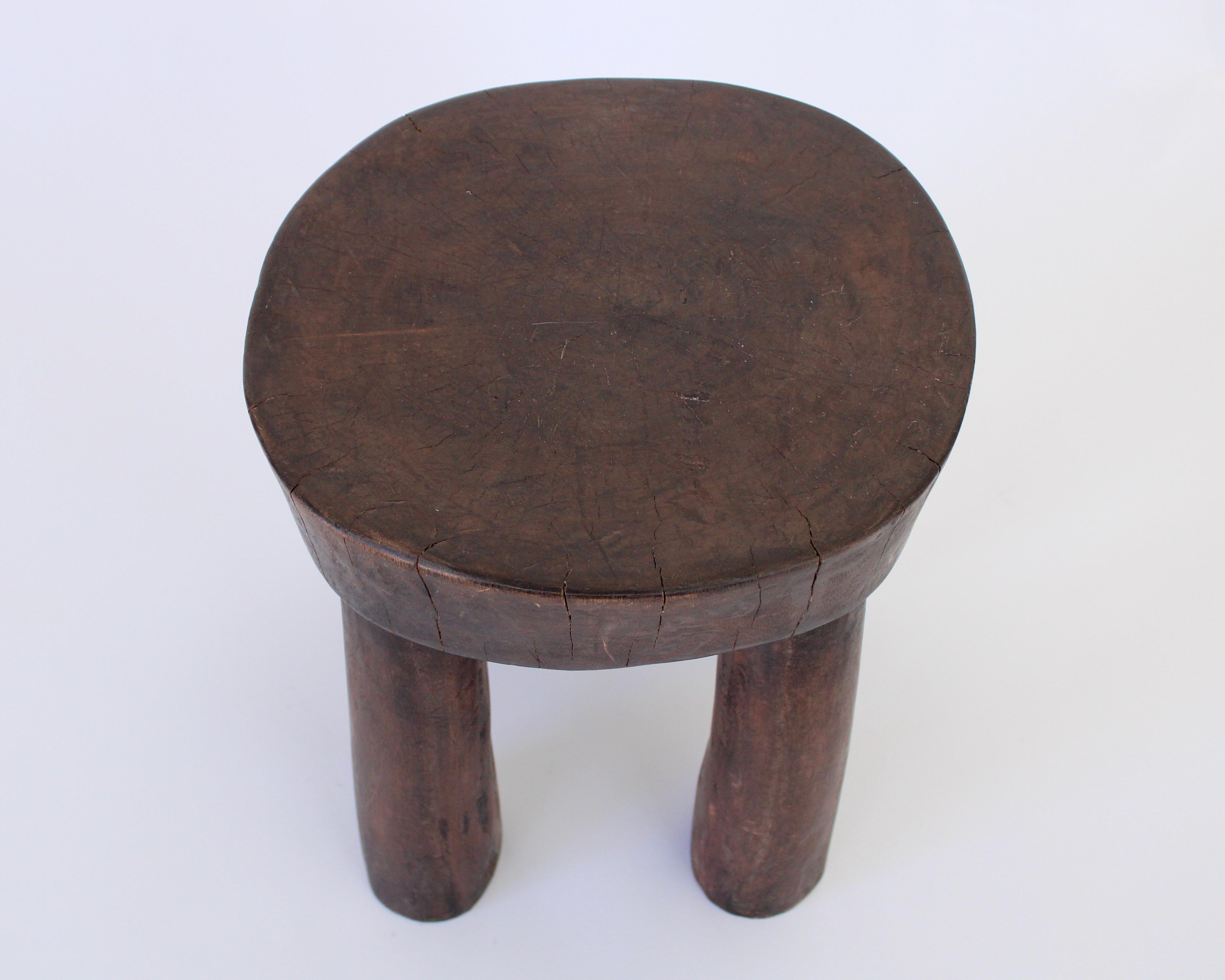 Cote Ivoire Hand Carved Lobi African Stool 1