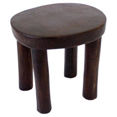Cote Ivoire Hand Carved Lobi African Stool