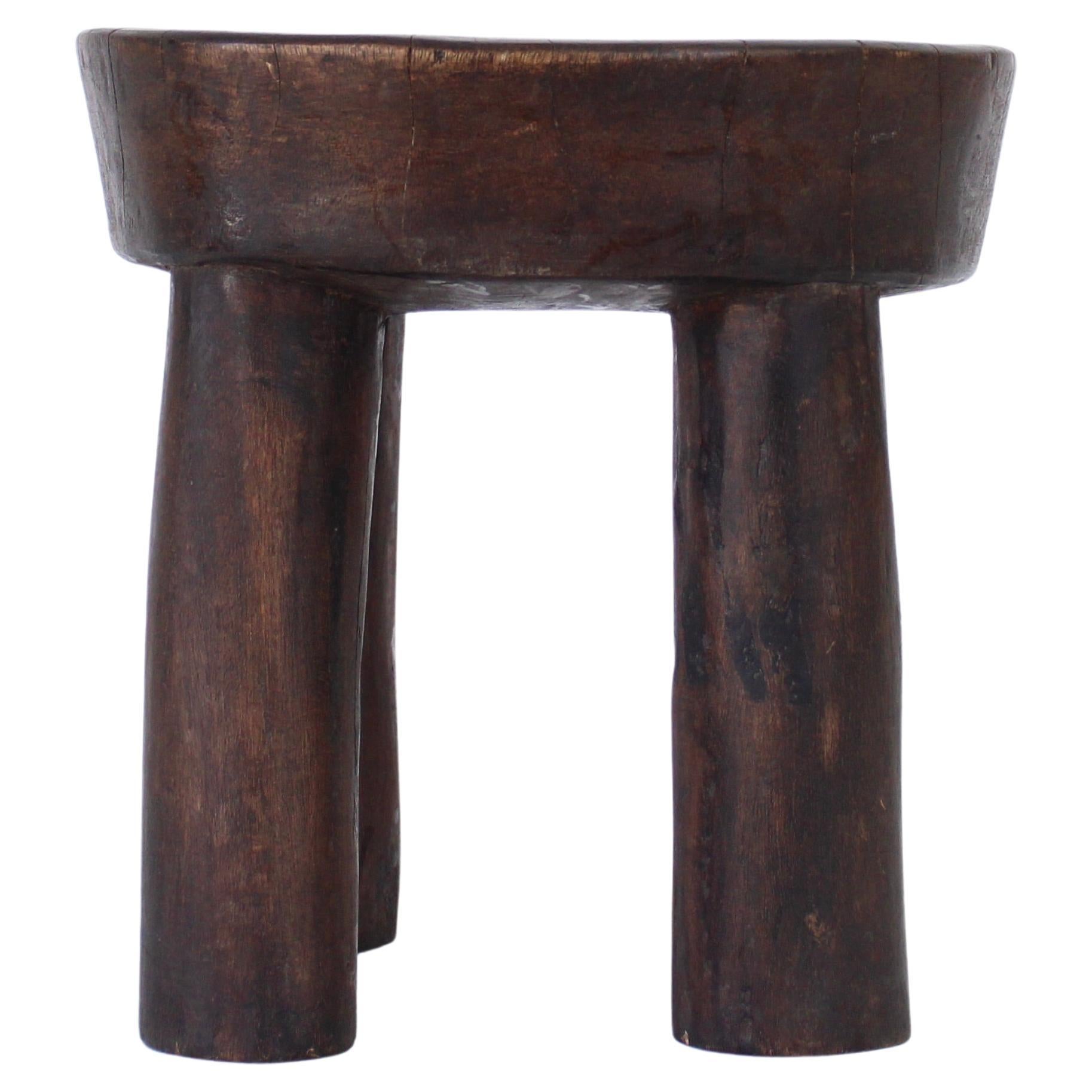 Cote Ivoire Hand Carved Lobi African Stool