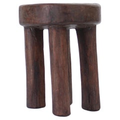 Cote Ivoire Hand Carved Lobi African Stool 