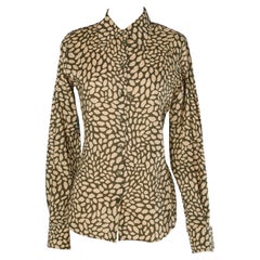 Coton shirt "mouth" printed Yves Saint Laurent Rive Gauche