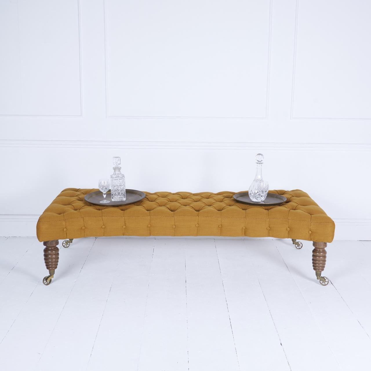 Ash Cotswold ottoman large stool For Sale