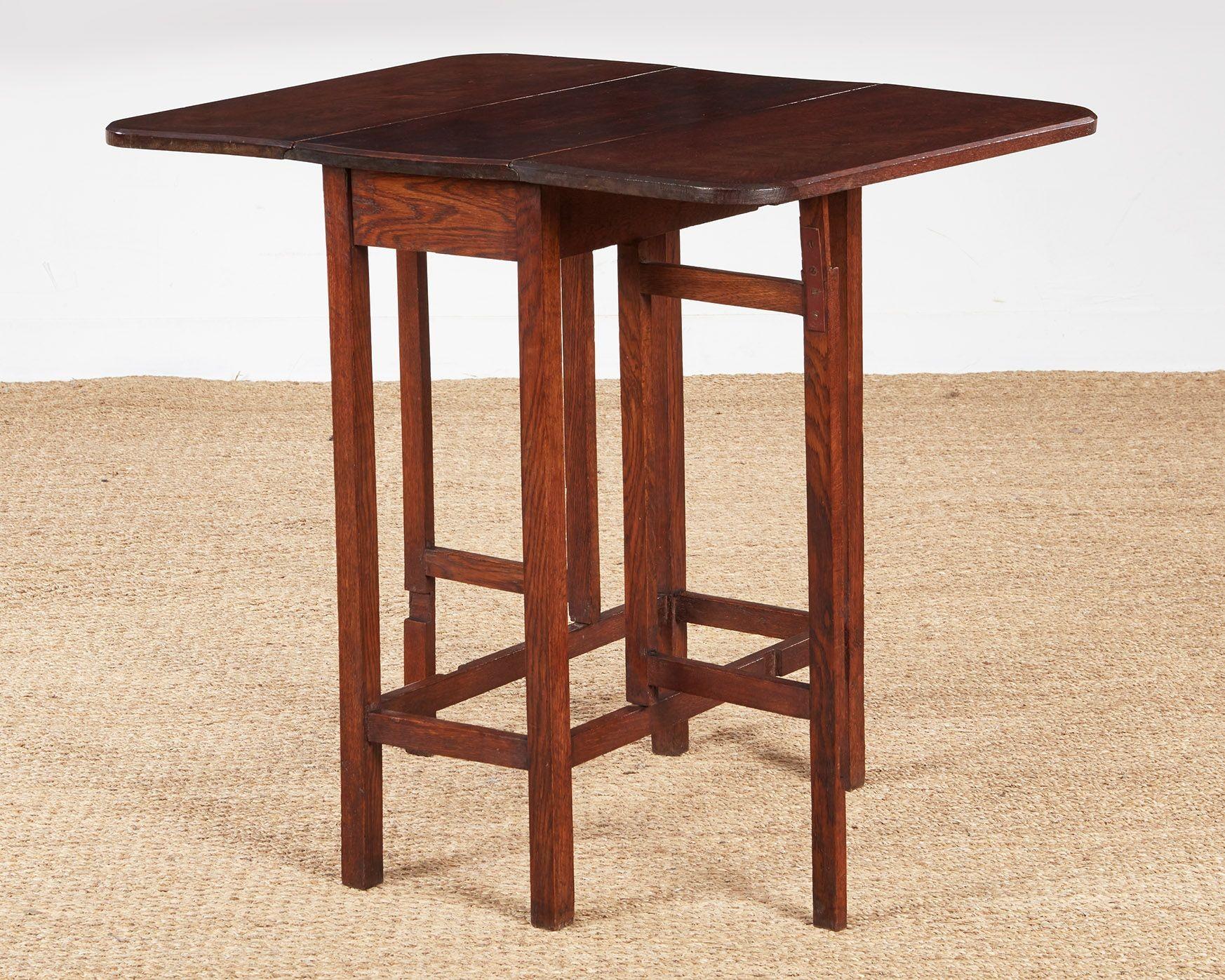 Arts and Crafts Cotswold School Drop Leaf Table For Sale
