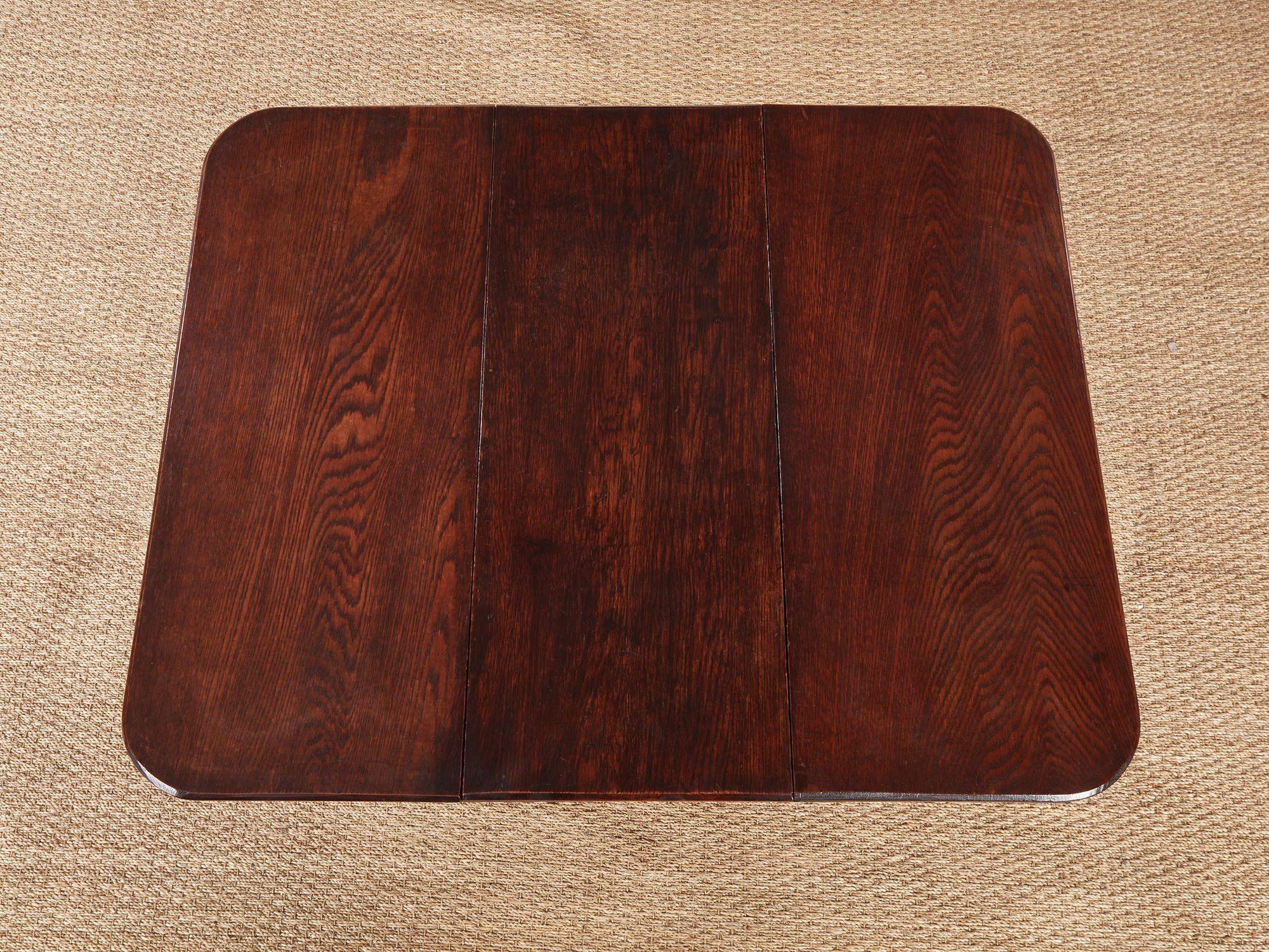 English Cotswold School Drop Leaf Table For Sale
