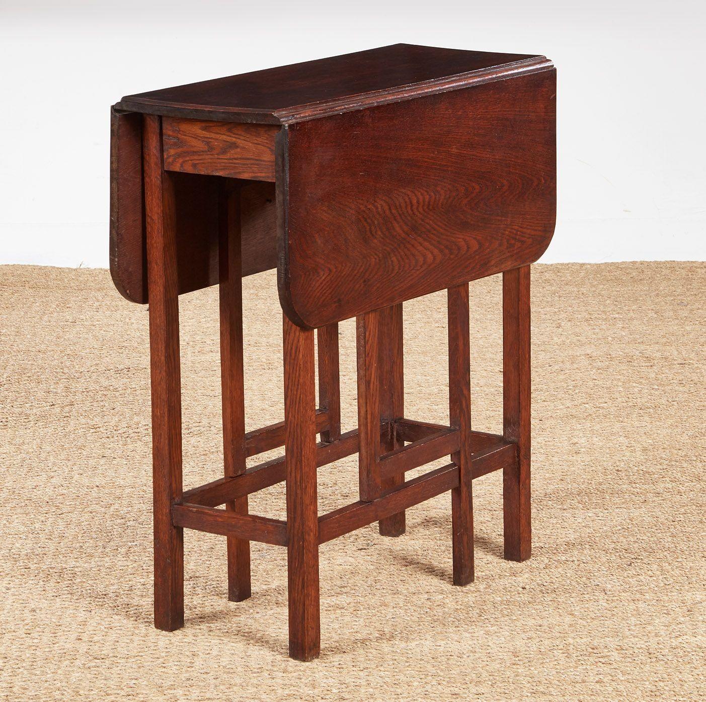 Early 20th Century Cotswold School Drop Leaf Table For Sale