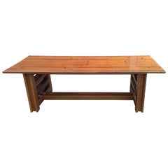 Cotswold School Oak Arts & Crafts Dining Table with Butterfly Joints to the Top