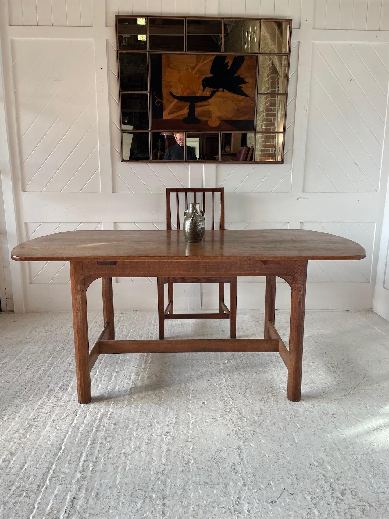 Arts and Crafts Cotswold School Oak Dining Room Suite By Gordon Russell For Sale
