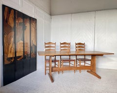 Cotswold School Oak Refectory Table Made By Fred Gardiner