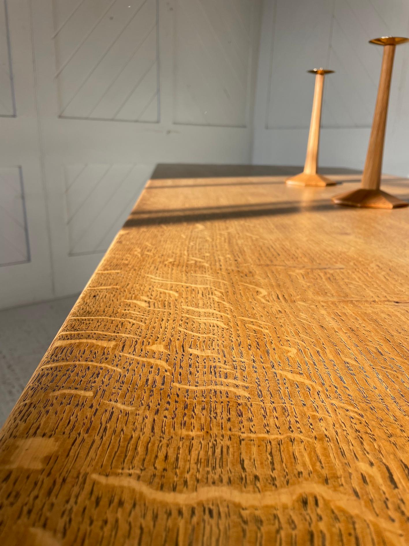 Cotswold School Oak Refectory Table Made By Fred Gardiner 2