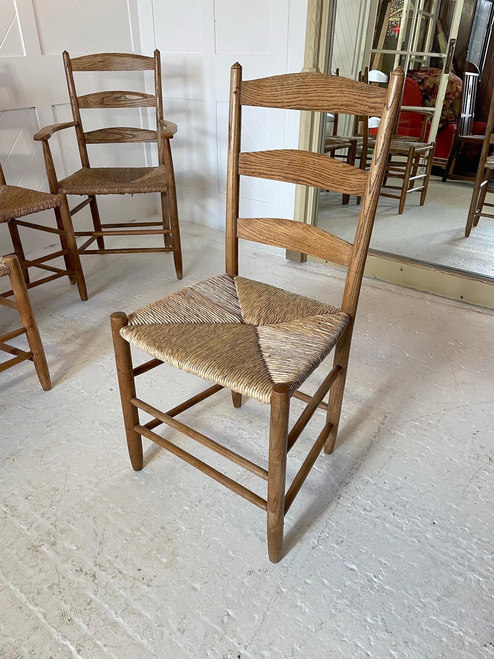 Arts and Crafts Cotswold School Set of 6 Chairs by Ernest Gimson