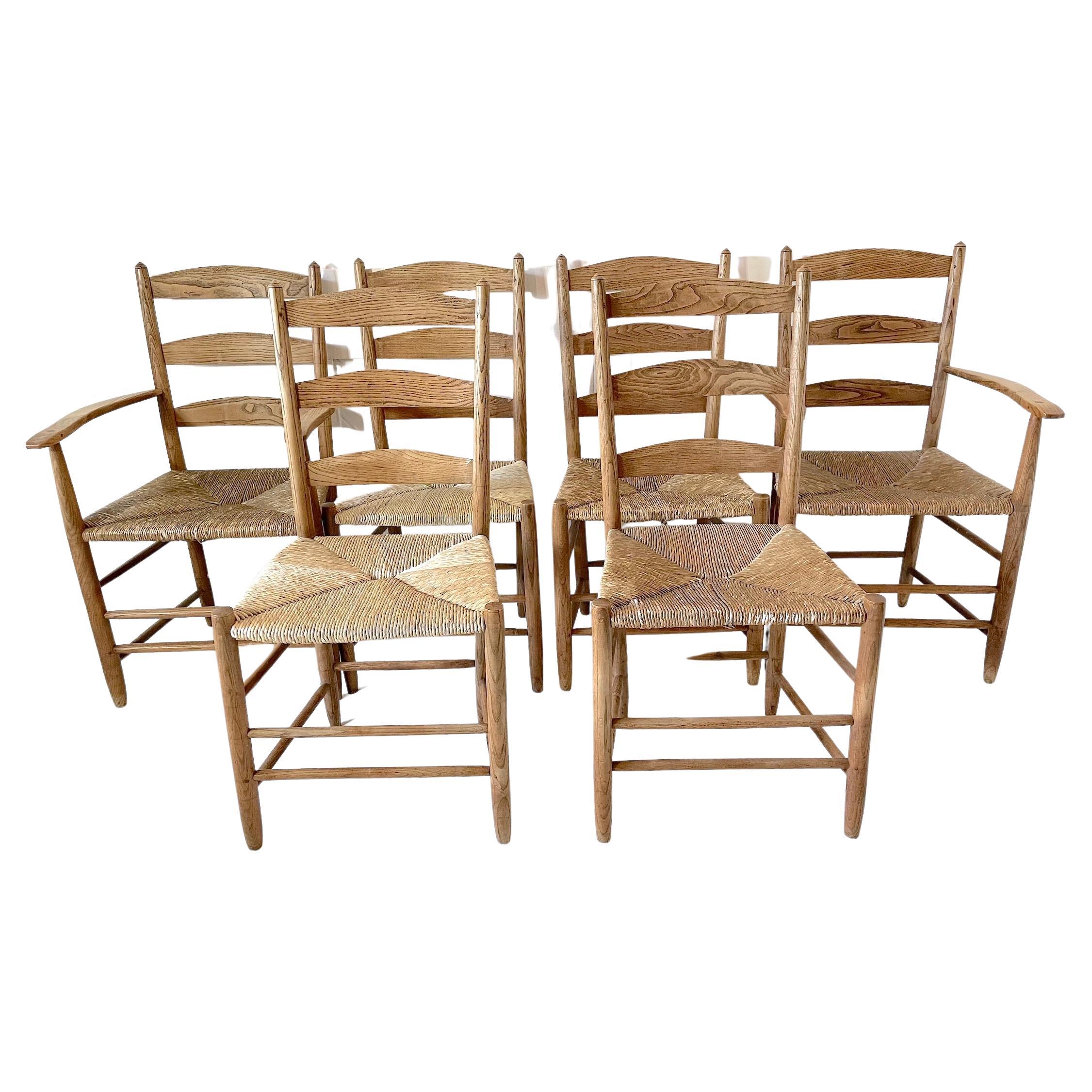 Cotswold School Set of 6 Chairs by Ernest Gimson