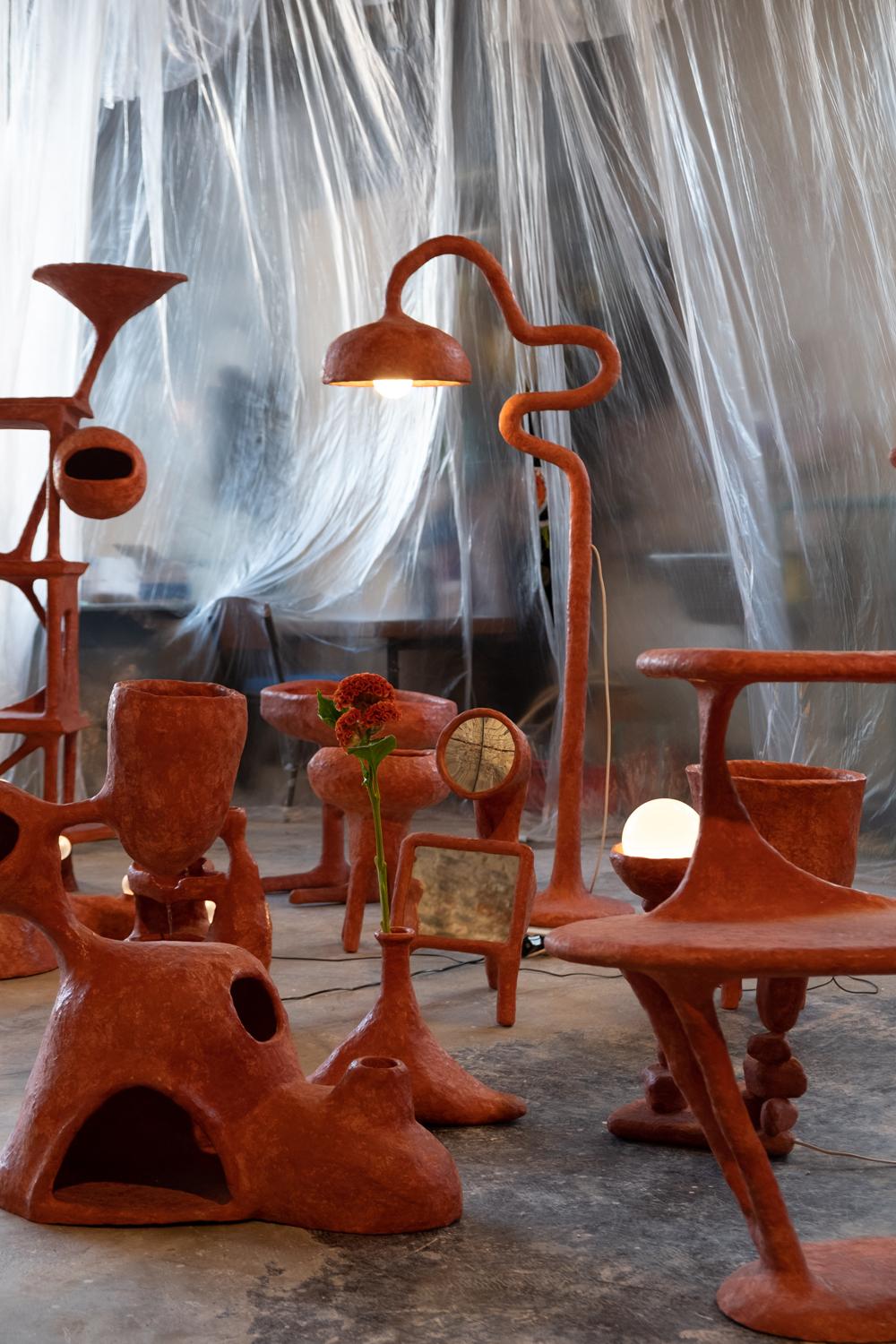‘Cotta' Handmade Synthetic Clay Floor Lamp, Decio Studio for Everyday Gallery 3