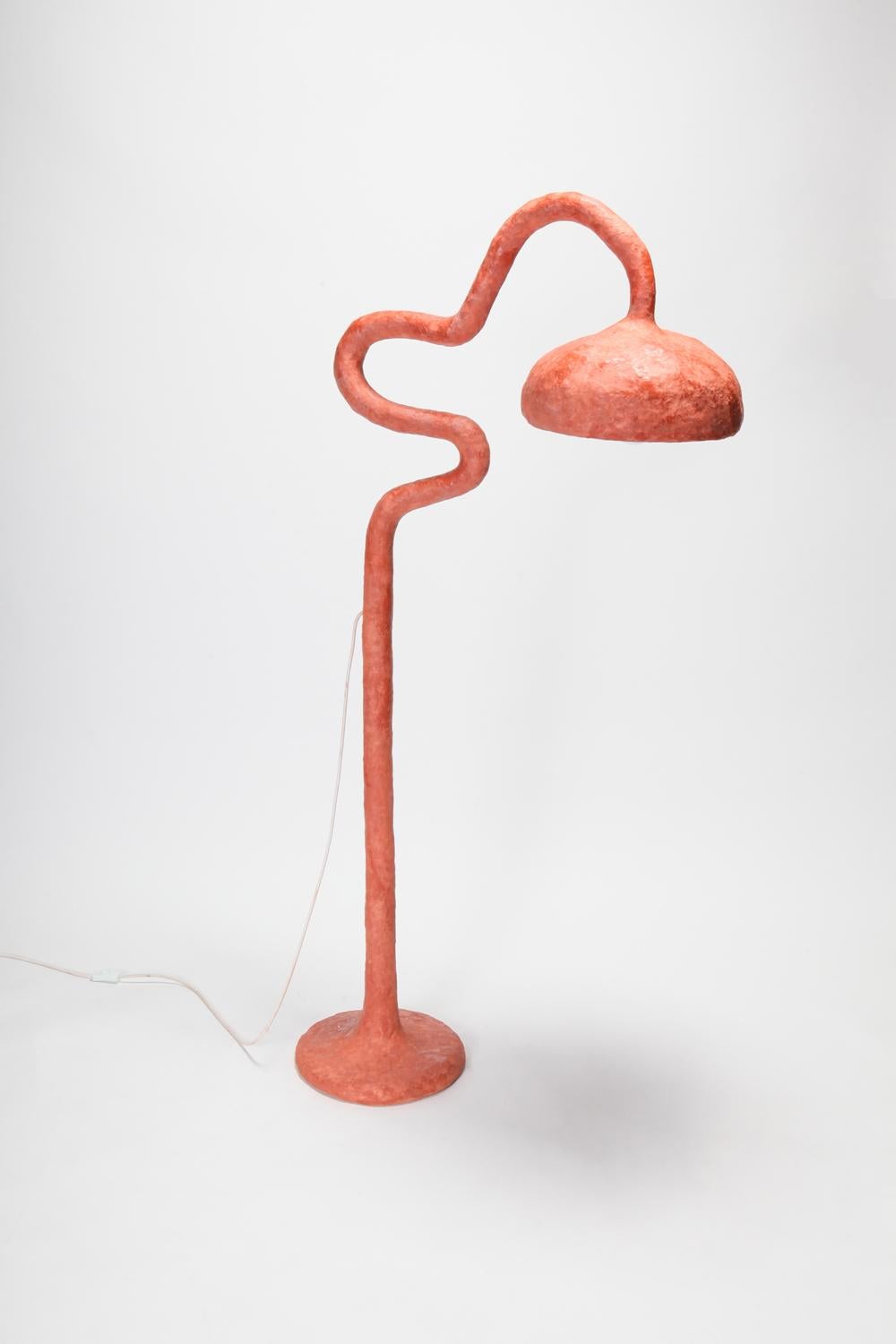 Cotta floor lamp by Decio Studio made at alfa.brussels for Everyday Gallery, unique piece, 2019. The piece belongs to categories: collectible design, functional art & art furniture.

Decio (IT) shows ‘Cotta’, his unseen and undiscovered body of