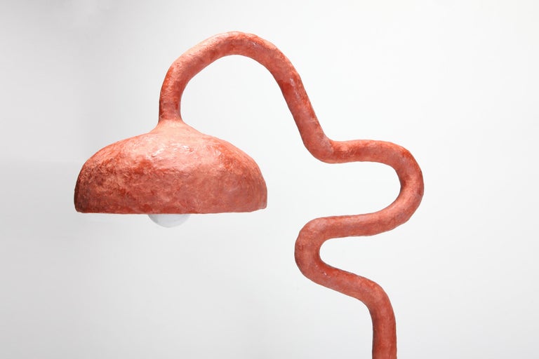 Organic Modern Cotta Floor Lamp by Decio Studio Made at alfa.brussels for Everyday Gallery