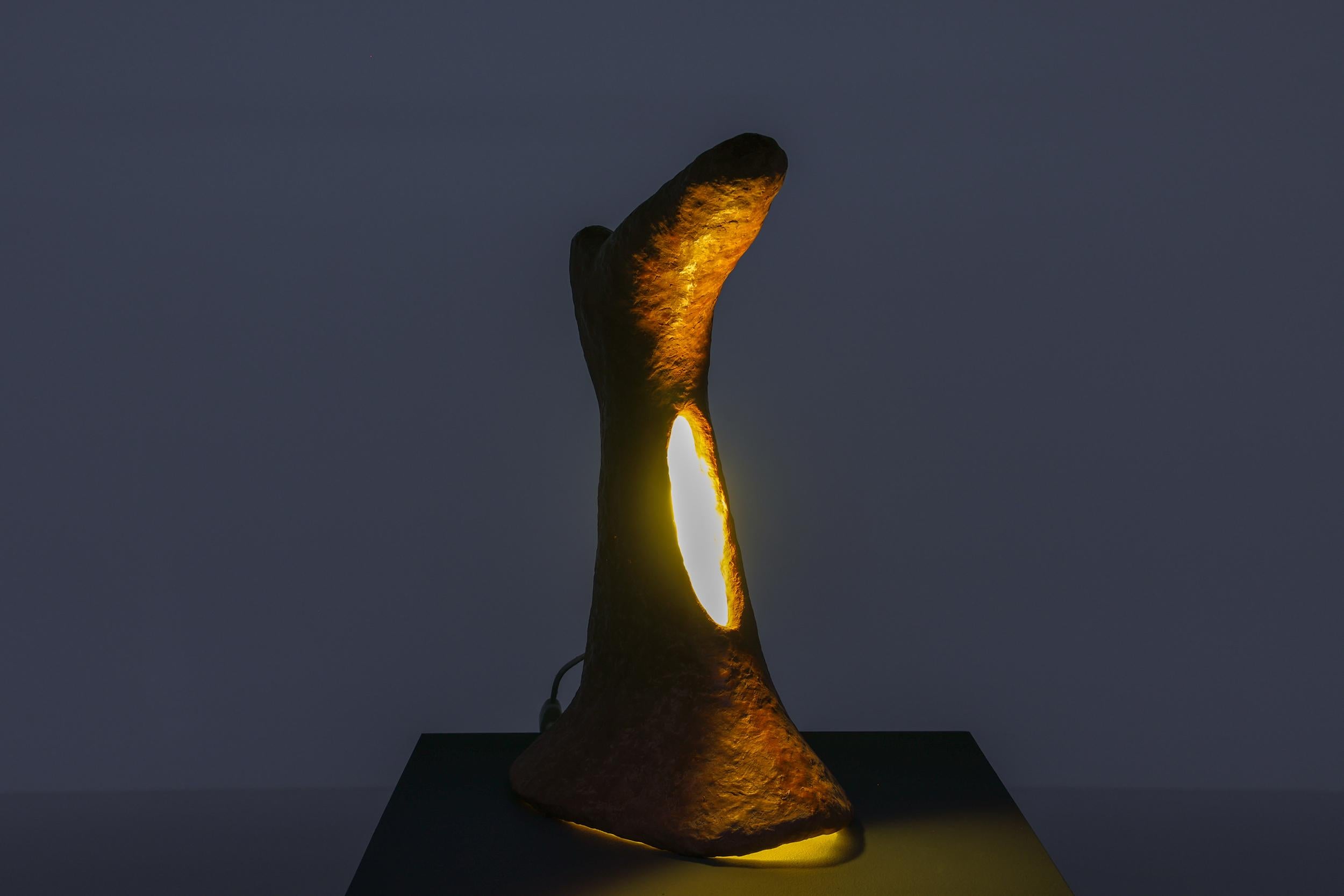 Contemporary Cotta Table Lamp by Decio Studio For Sale