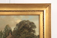 'Cottage by Lake' Landscape Painting by Henry Pember Smith