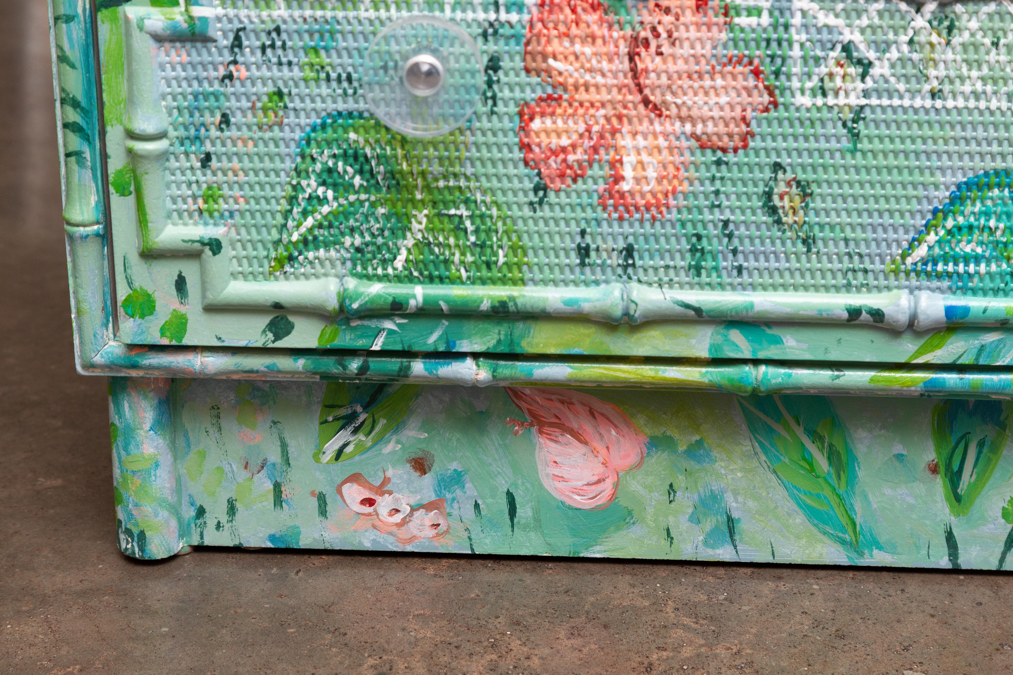 Cottage Hand Painted Chest of Drawers 1