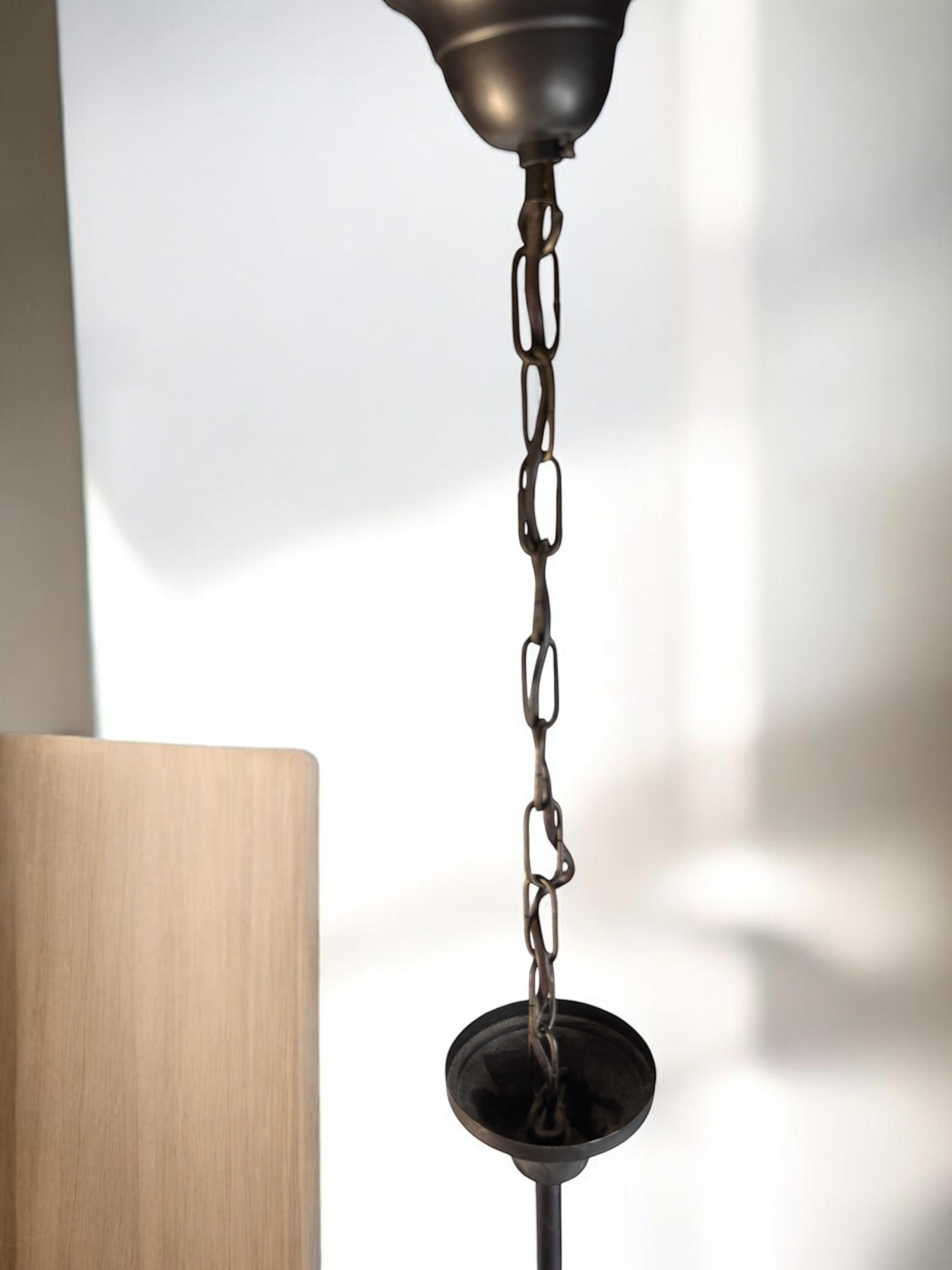 Cottage Style Milchglas Bauernhaus Küche Pendelleuchte Massive Leuchten Deutsch im Angebot 7