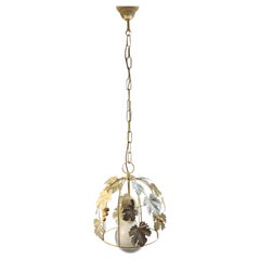 Cottage Style Shabby Chic Florence Grape & Leaf Pendant Light, Kolarz Austria