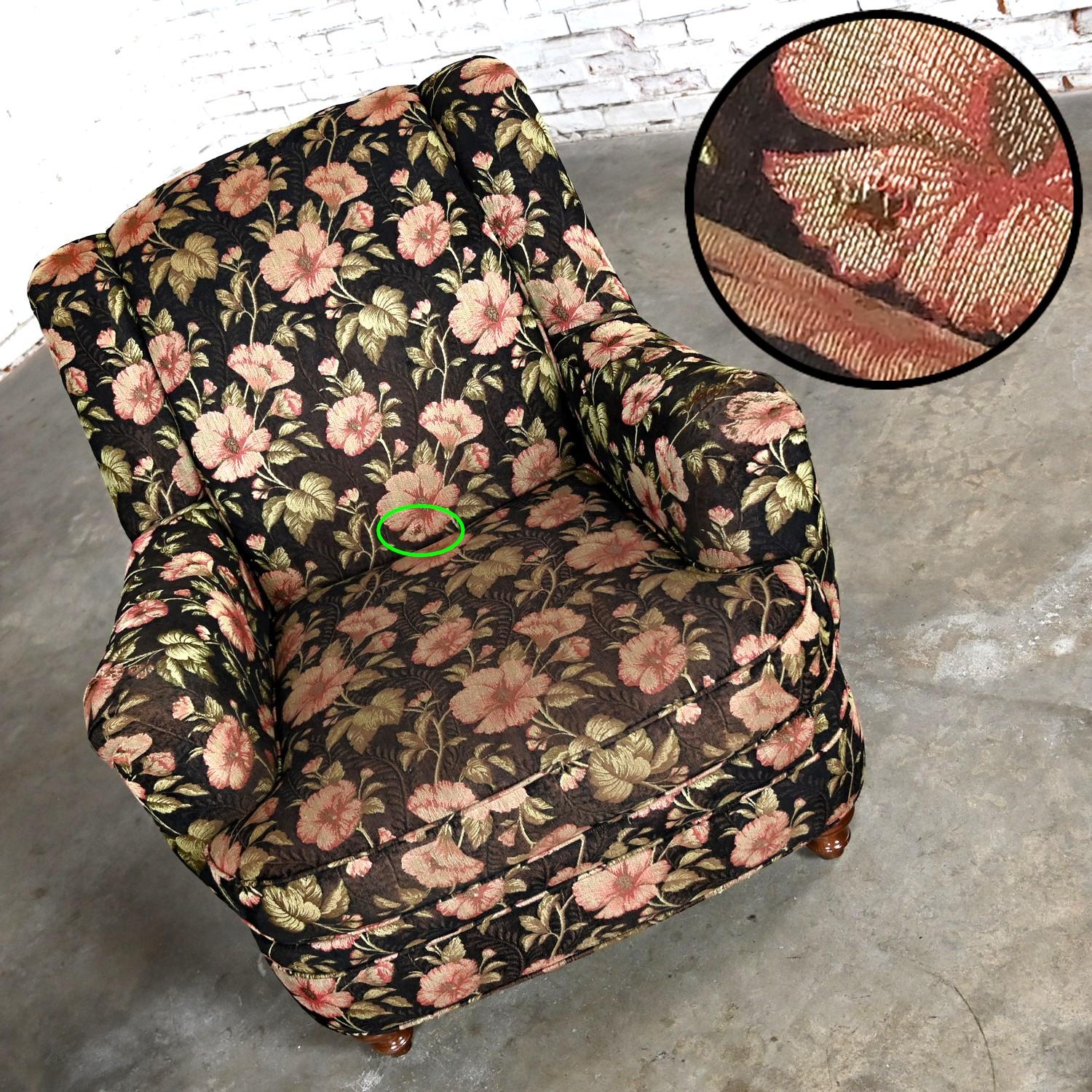 Paire de chaises longues à motifs floraux de style Cottagecore de Sam Moore Furniture Division Hooker en vente 4