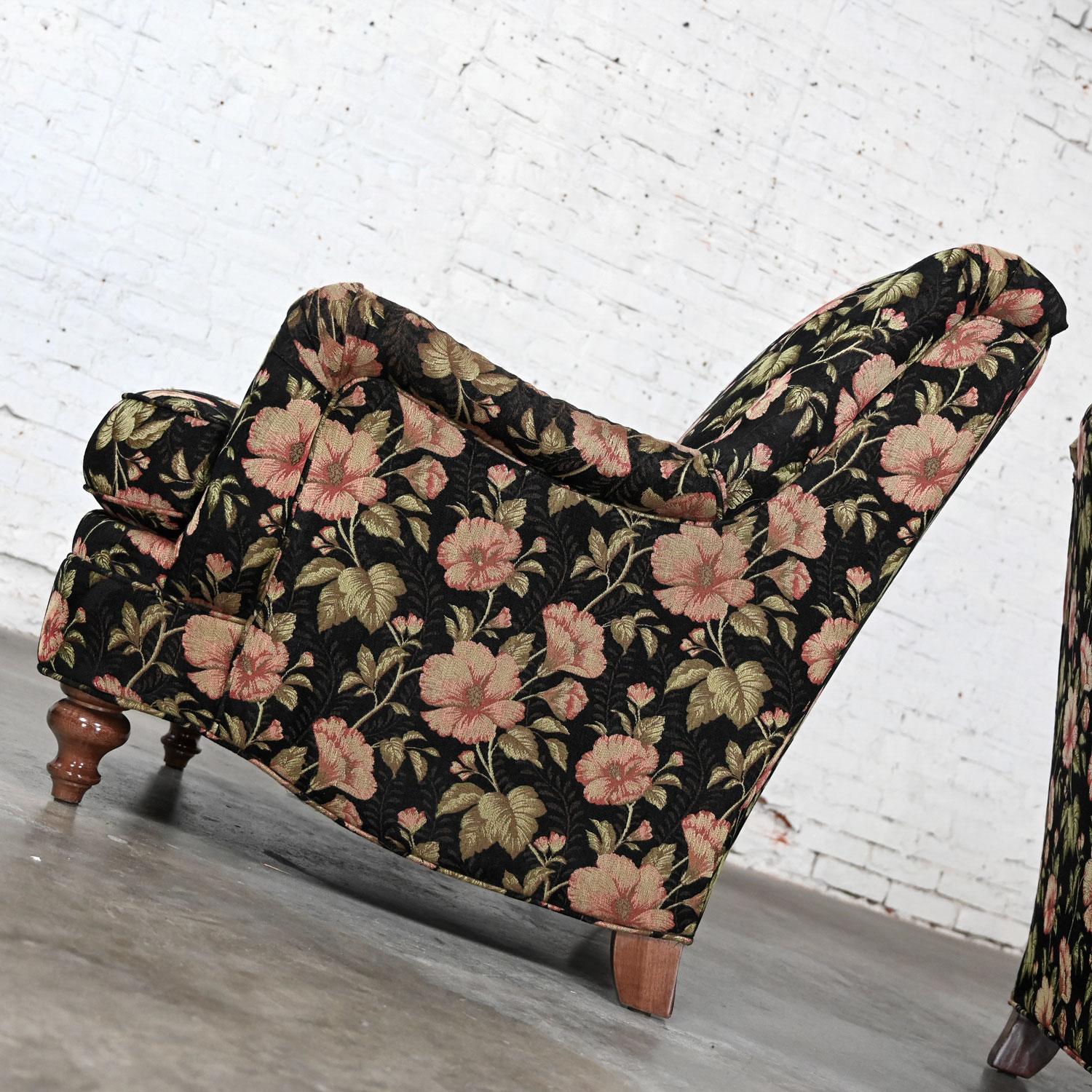 Paire de chaises longues à motifs floraux de style Cottagecore de Sam Moore Furniture Division Hooker en vente 6