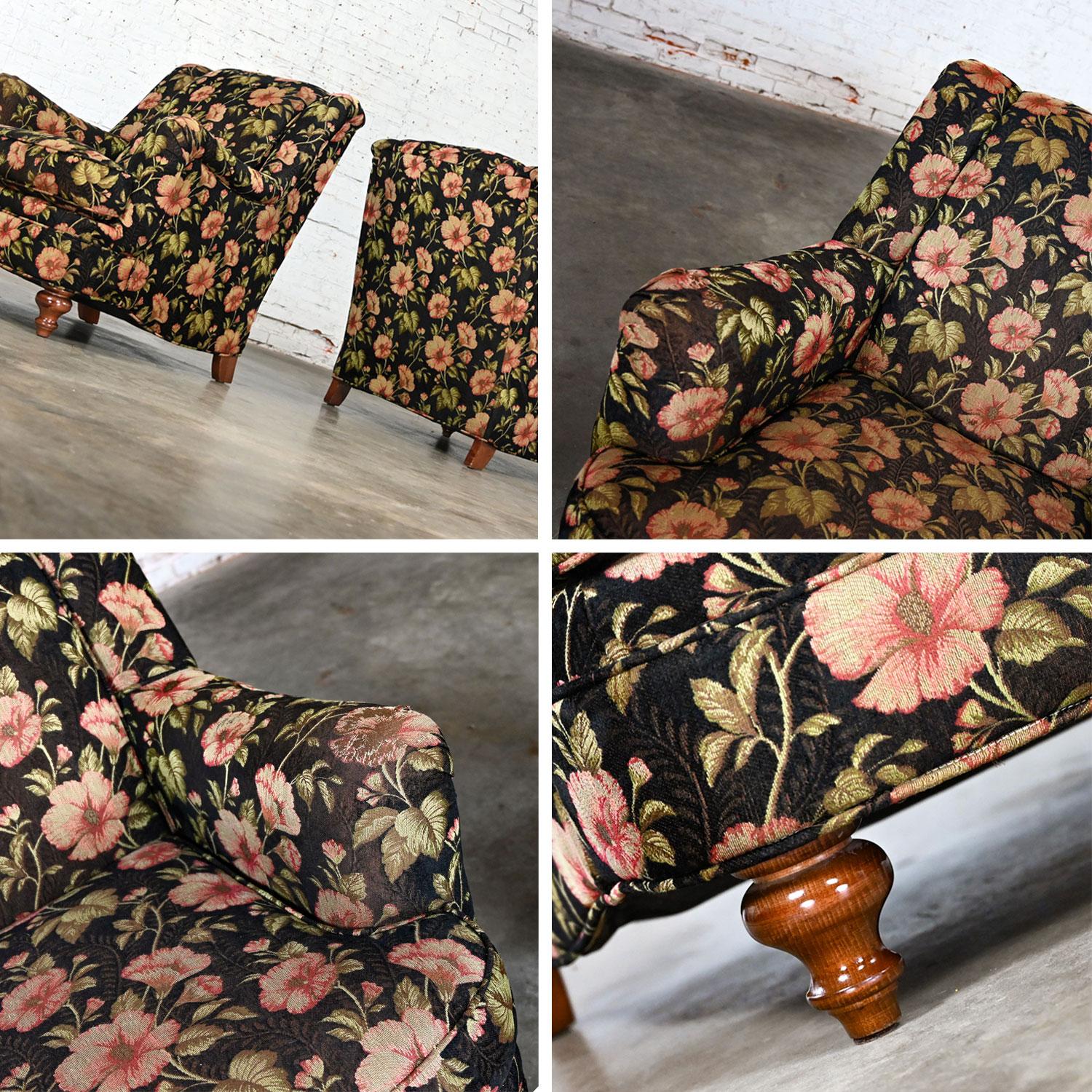 Paire de chaises longues à motifs floraux de style Cottagecore de Sam Moore Furniture Division Hooker en vente 9