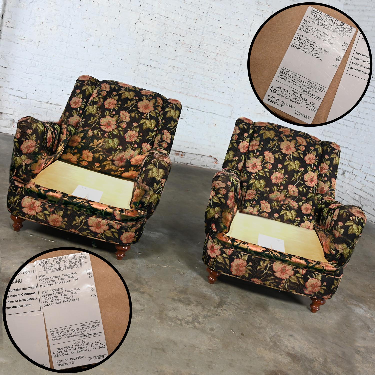 Paire de chaises longues à motifs floraux de style Cottagecore de Sam Moore Furniture Division Hooker en vente 12