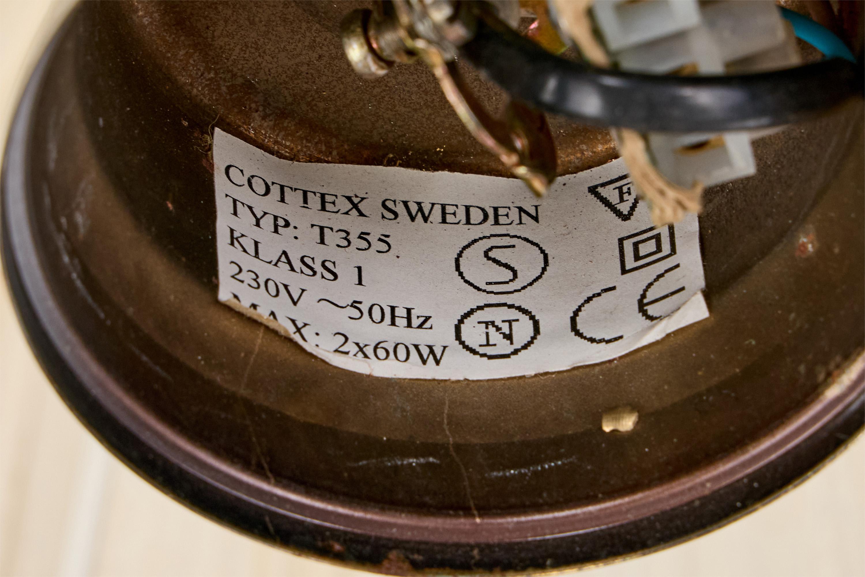 Cottex, Lampadario, Ottone, Fabrice, Svezia, anni 90 4