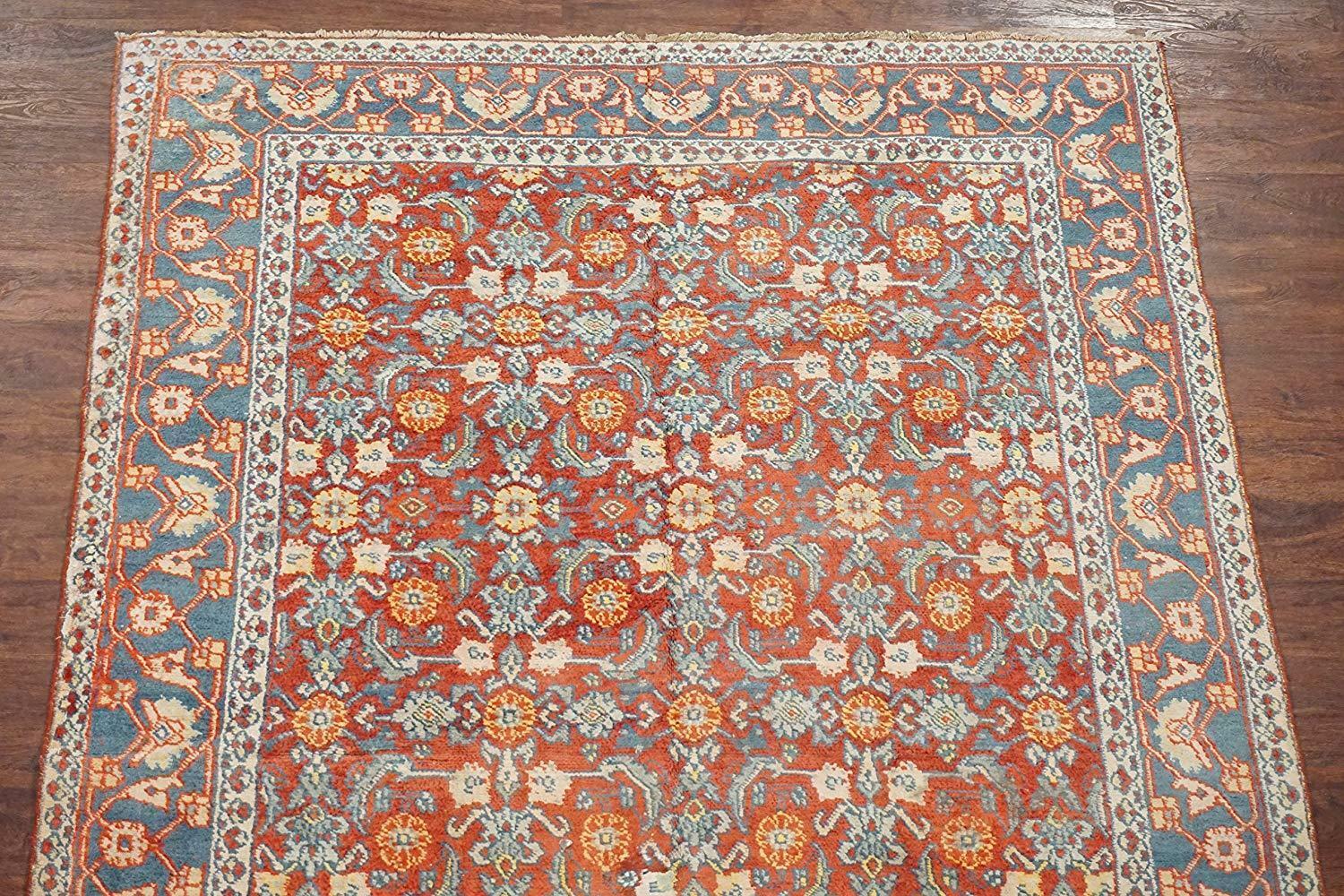 Hand-Knotted Cotton Agra, circa 1920 For Sale