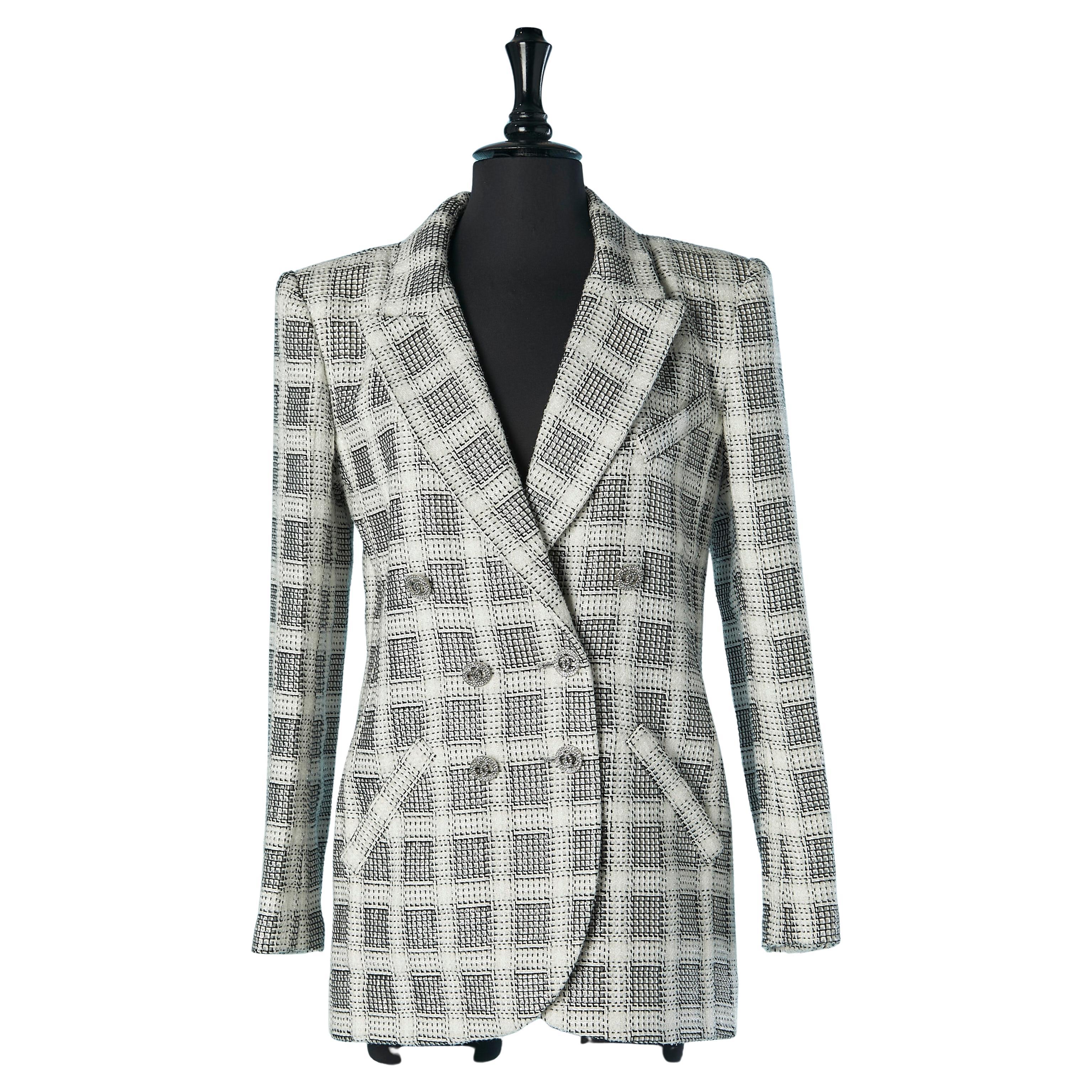 Cotton and nylon tweed double-breasted jacket CHANEL Circa 2022
