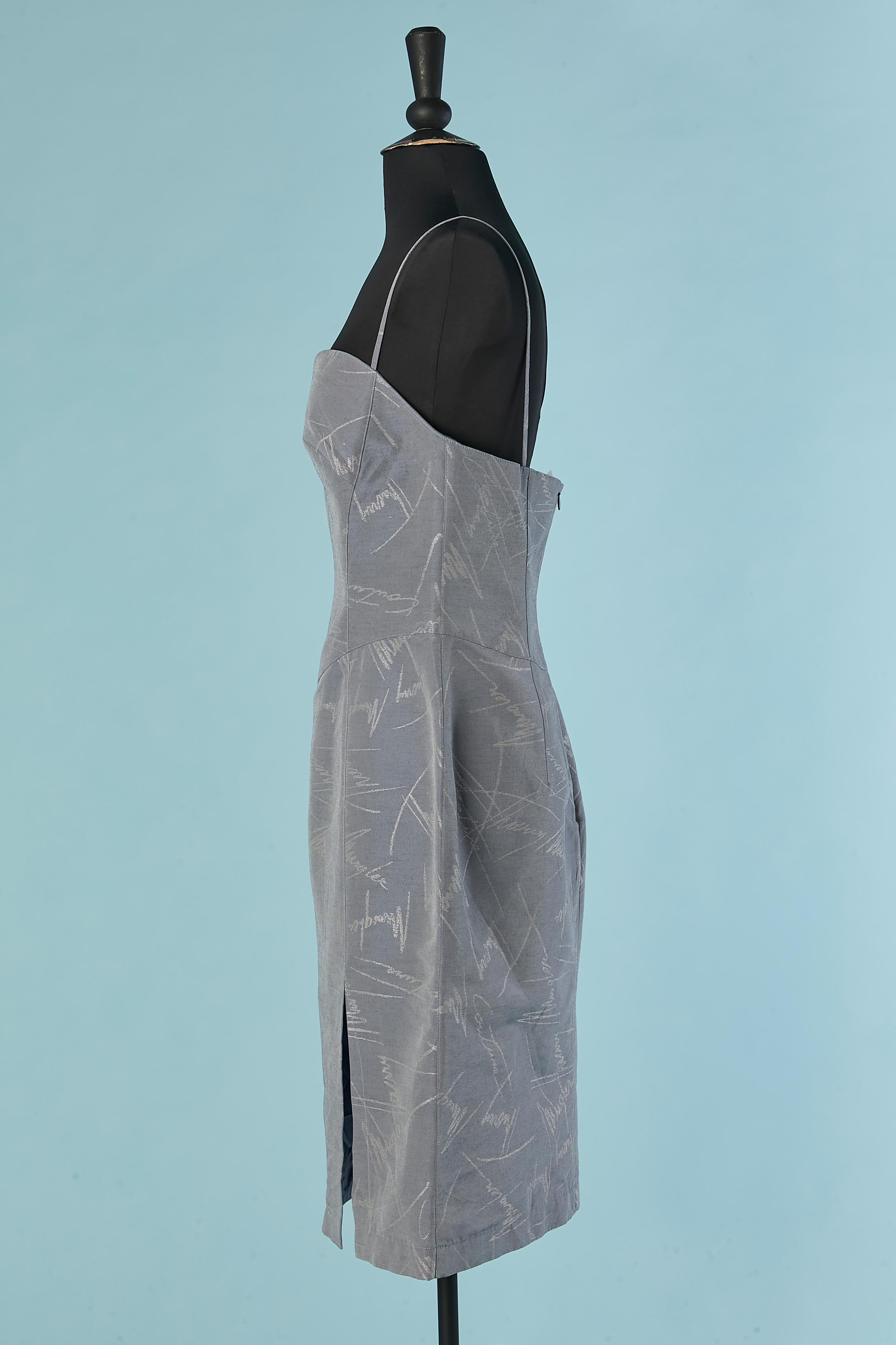 De las mujeres Vestido de verano de algodón y seda con tejido de marca Thierry Mugler en venta