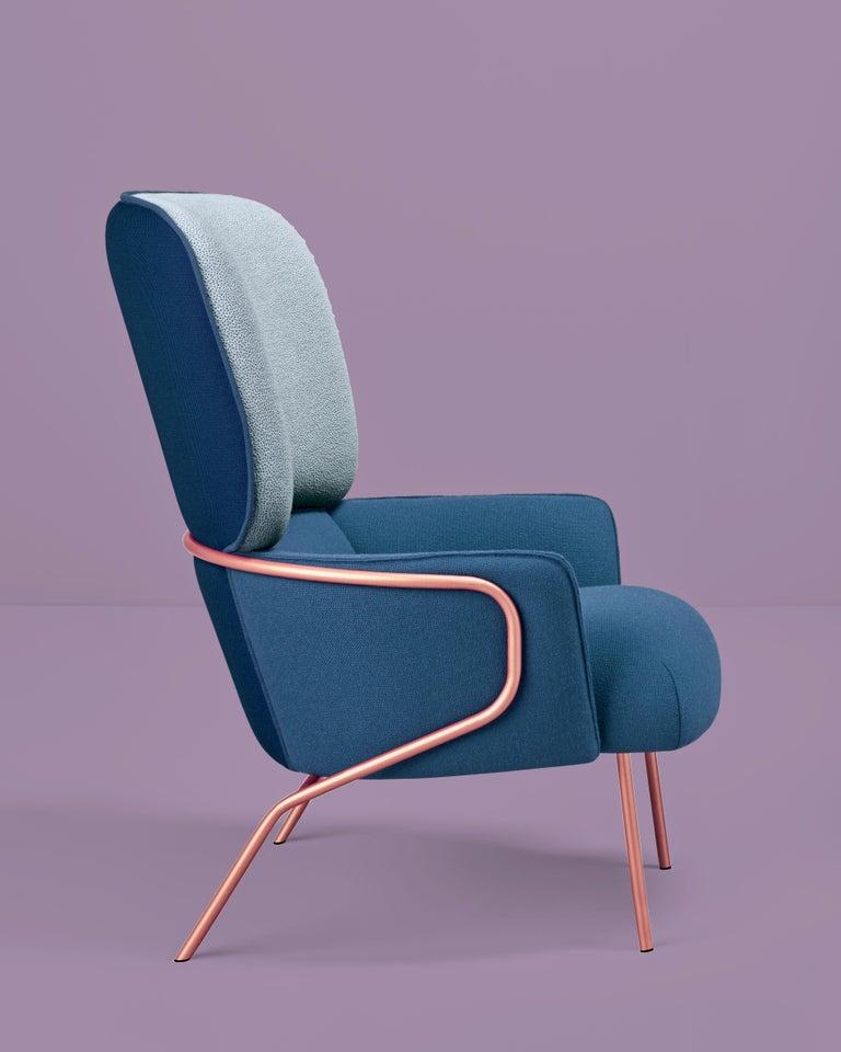 Post-Modern Cotton Armchair by Pepe Albargues For Sale