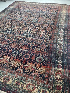 Cotton-Candy Hydrangea with Protective Evil Eye Rug, c. 1920-30's