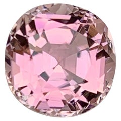 Zuckerwatte Rosa Natürlicher Turmalin Ring Lose Edelstein 3 Karat Rund Kissenschliff