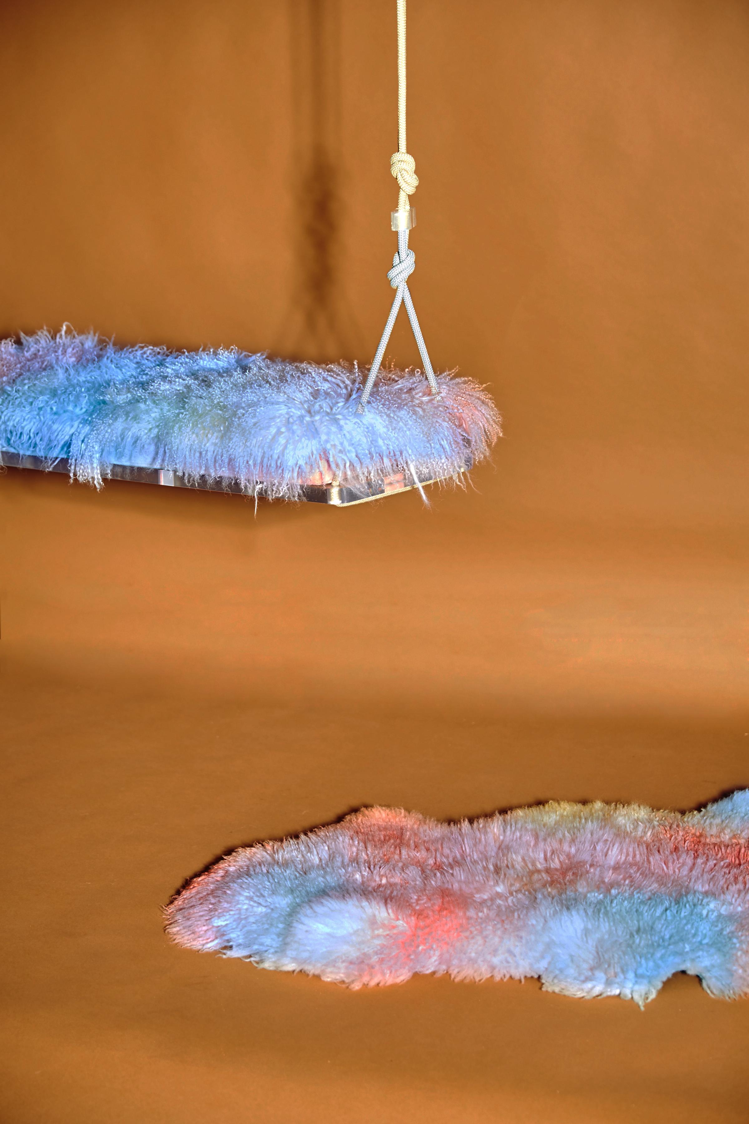 XXIe siècle et contemporain Swing en coton multicolore, fabriqué sur commande en vente