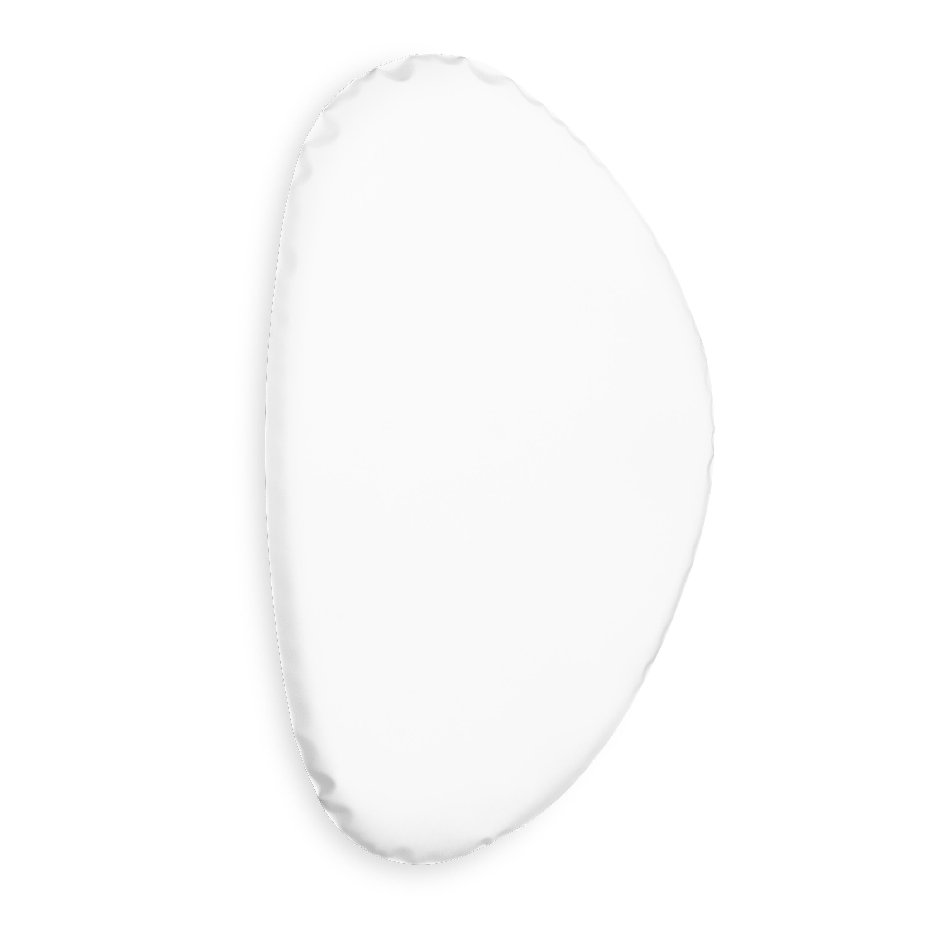 Polish Cotton Candy White Matt Tafla O4 Mirror by Zieta For Sale