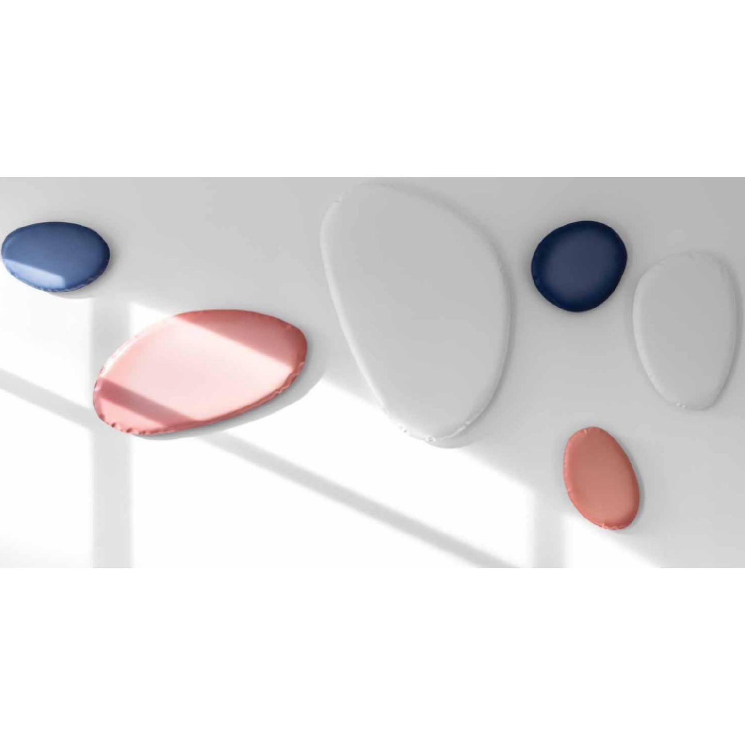 Poudré Miroir Tafla O4 en coton blanc mat et bonbon par Zieta en vente