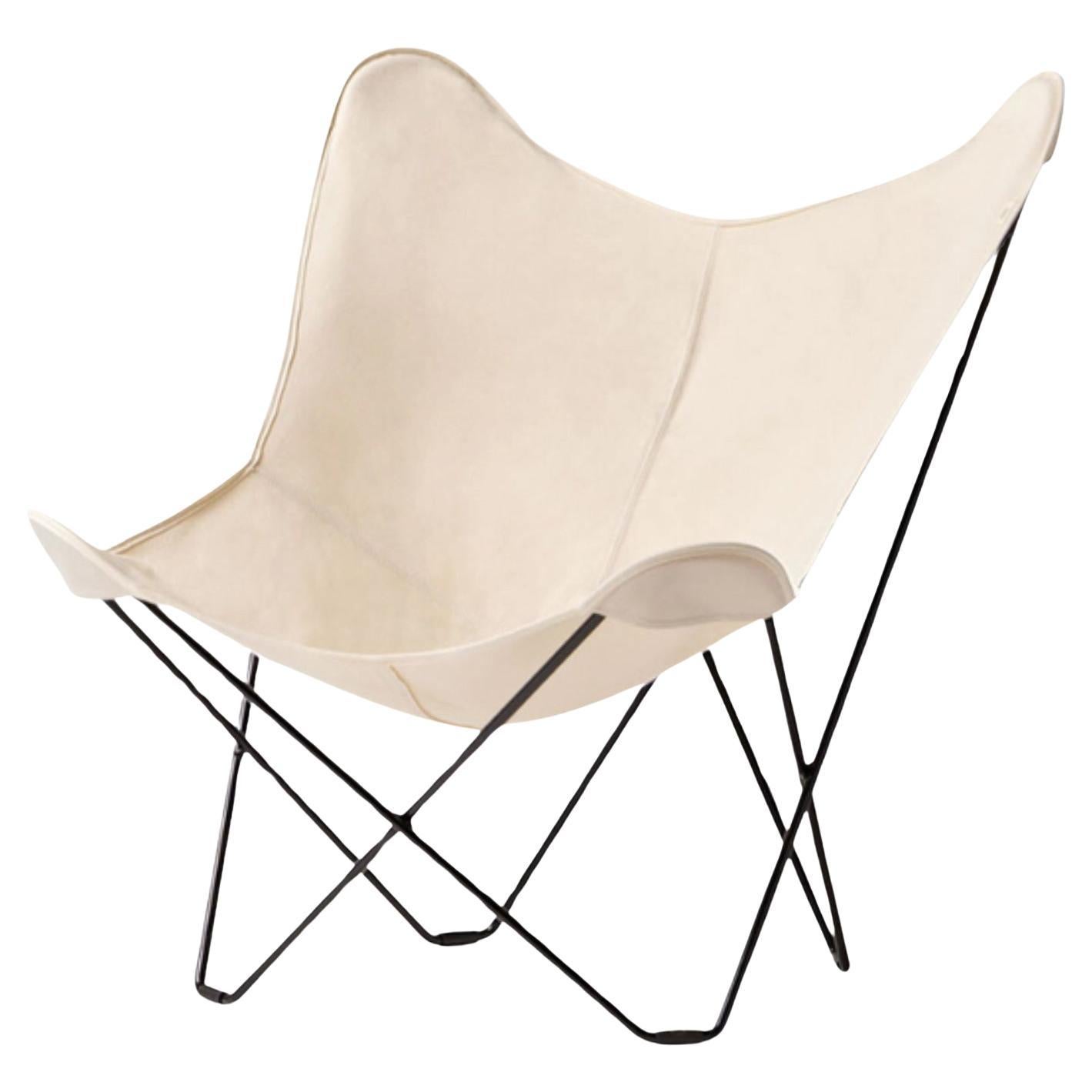Cotton Canvas Mariposa Lounge Chair by Cuero Design