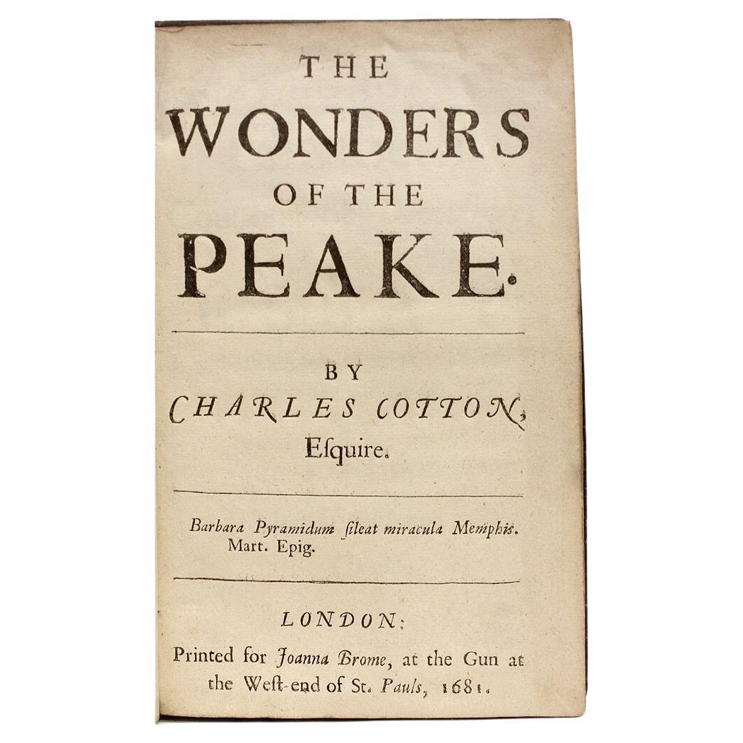 COTTON, Charles, The Wonders of The Peake, 1681, FIRST EDITION