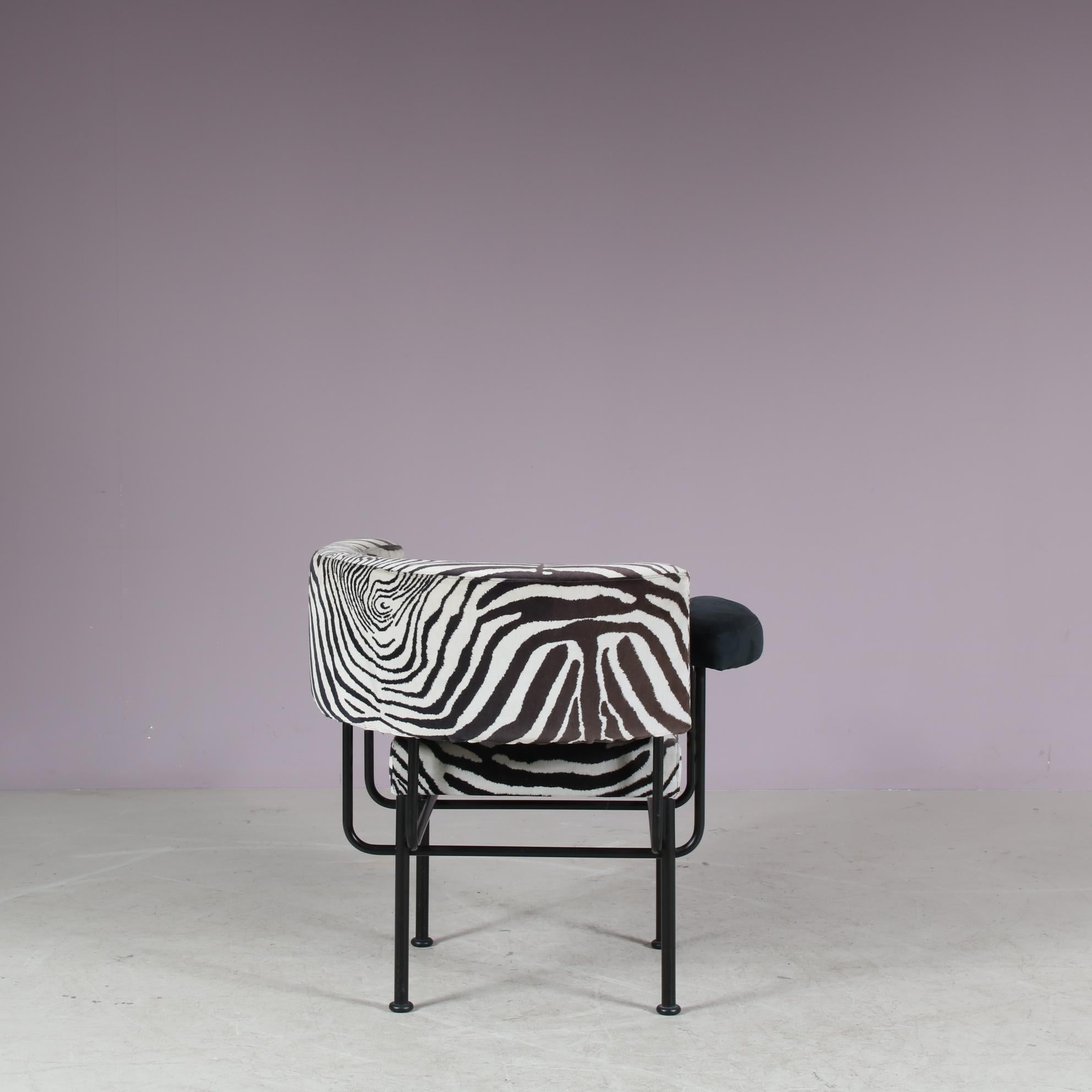Metal “Cotton Club” Chair by Carlo Forcolini for Alias, Italy 1980 For Sale