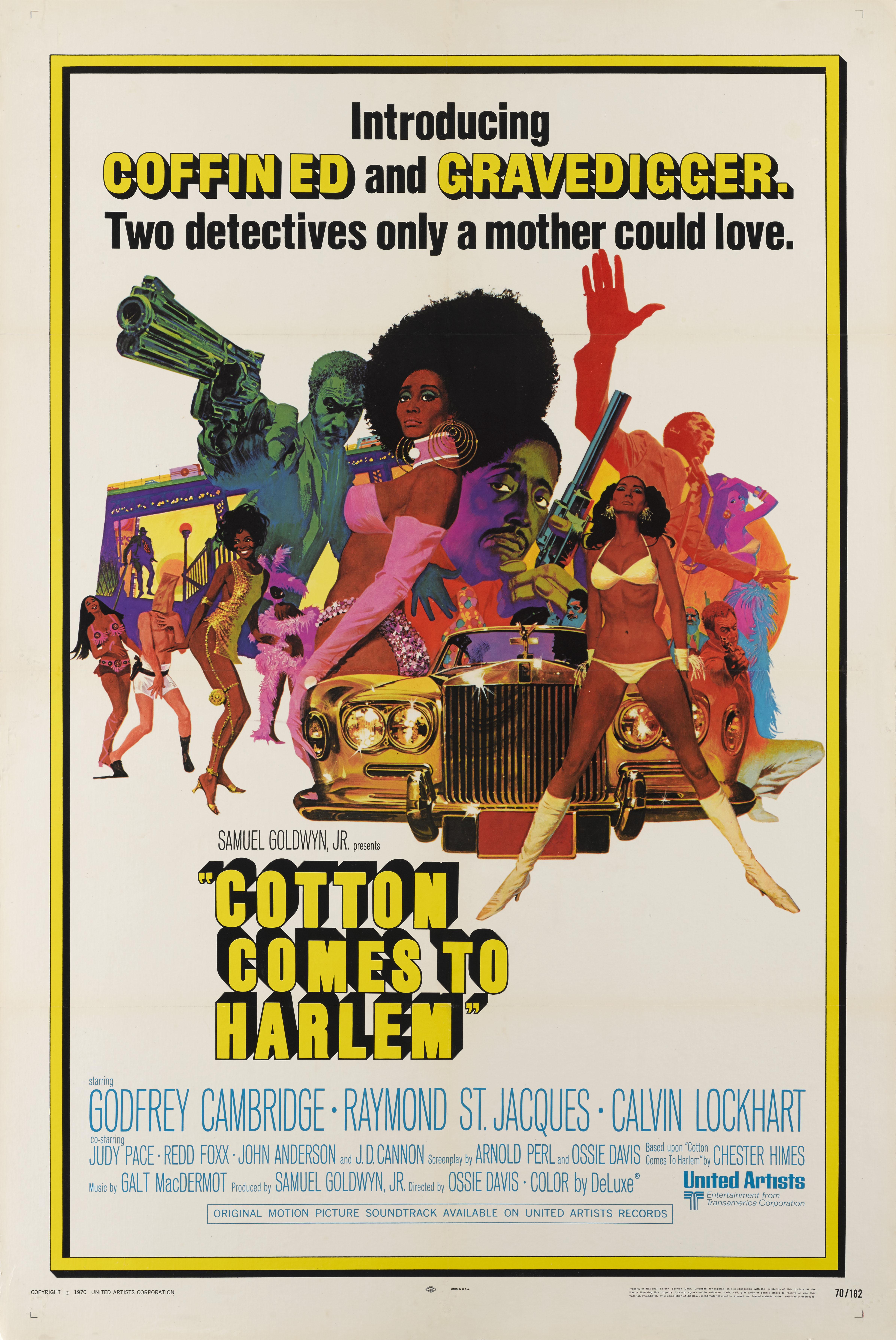 Original US film poster for the 1970 film starring Godfrey Cambridge, Raymond St. Jacques, Calvin Lockhart,
and was directed by Ossie Davis.
The art work is by the American artist and illustrator Robert E. McGinnis (b.1926). 
The poster is