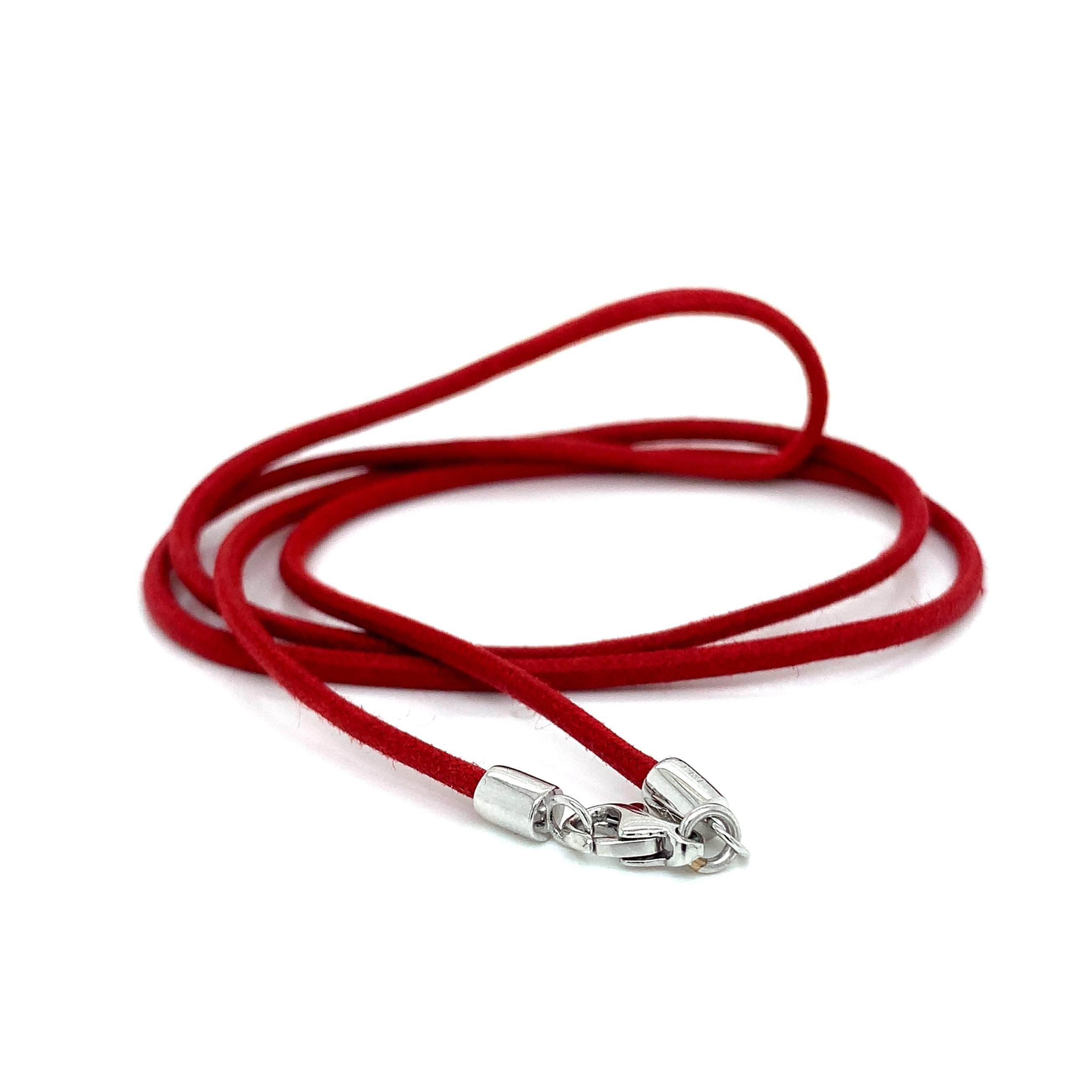 Collana in cotone Corde  con chiusura a 18 carati, di  Garavelli in vendita 5