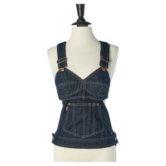 Cotton denim corset Jean-Paul Gaultier & Levis