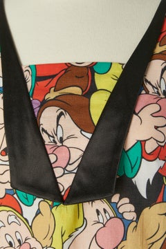 Cotton dress and black satin dress with "7 dorfs " print JC/DC