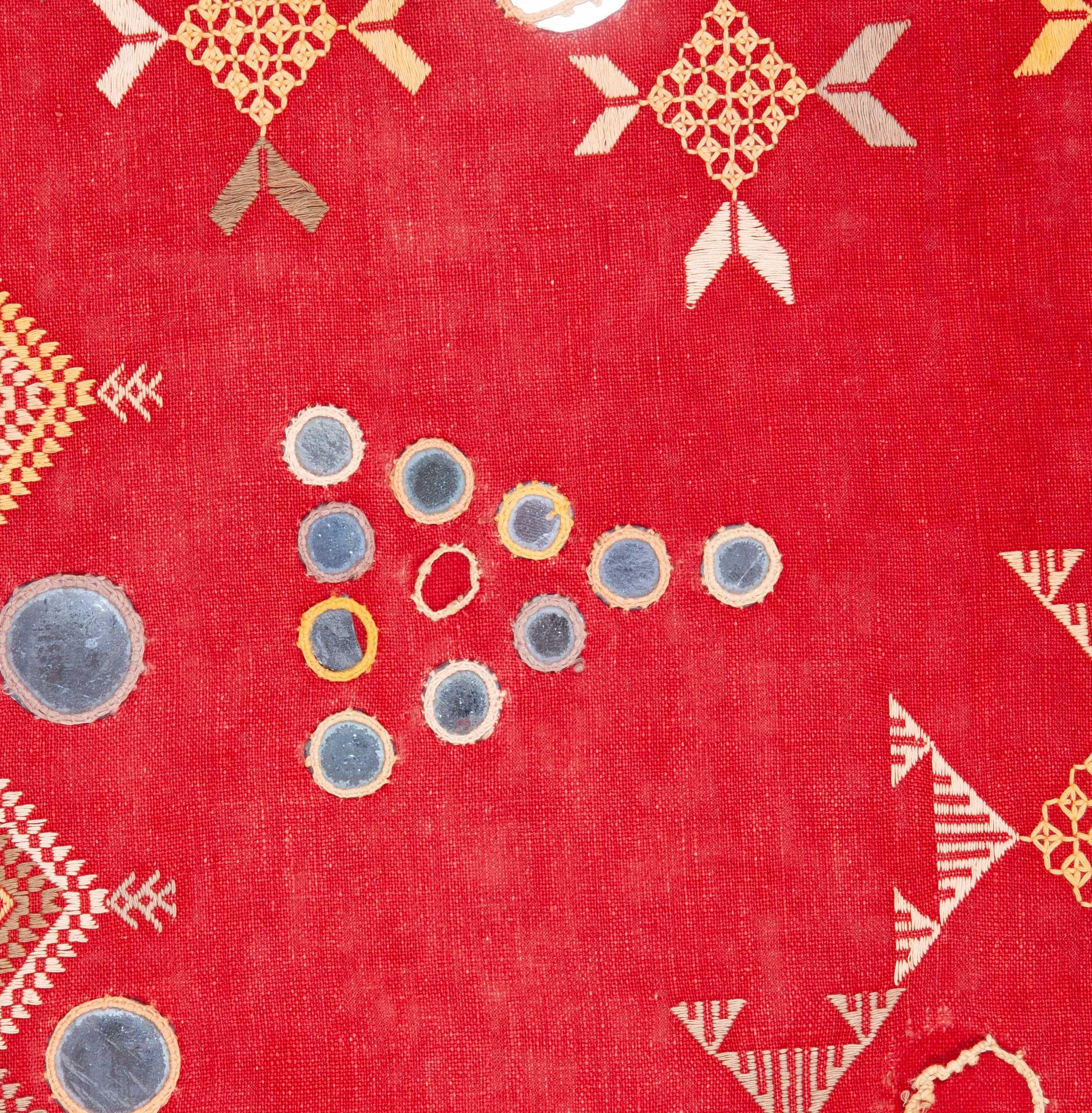 Embroidered Cotton Embroidery from Rajasthan, India, Early 20th Century For Sale