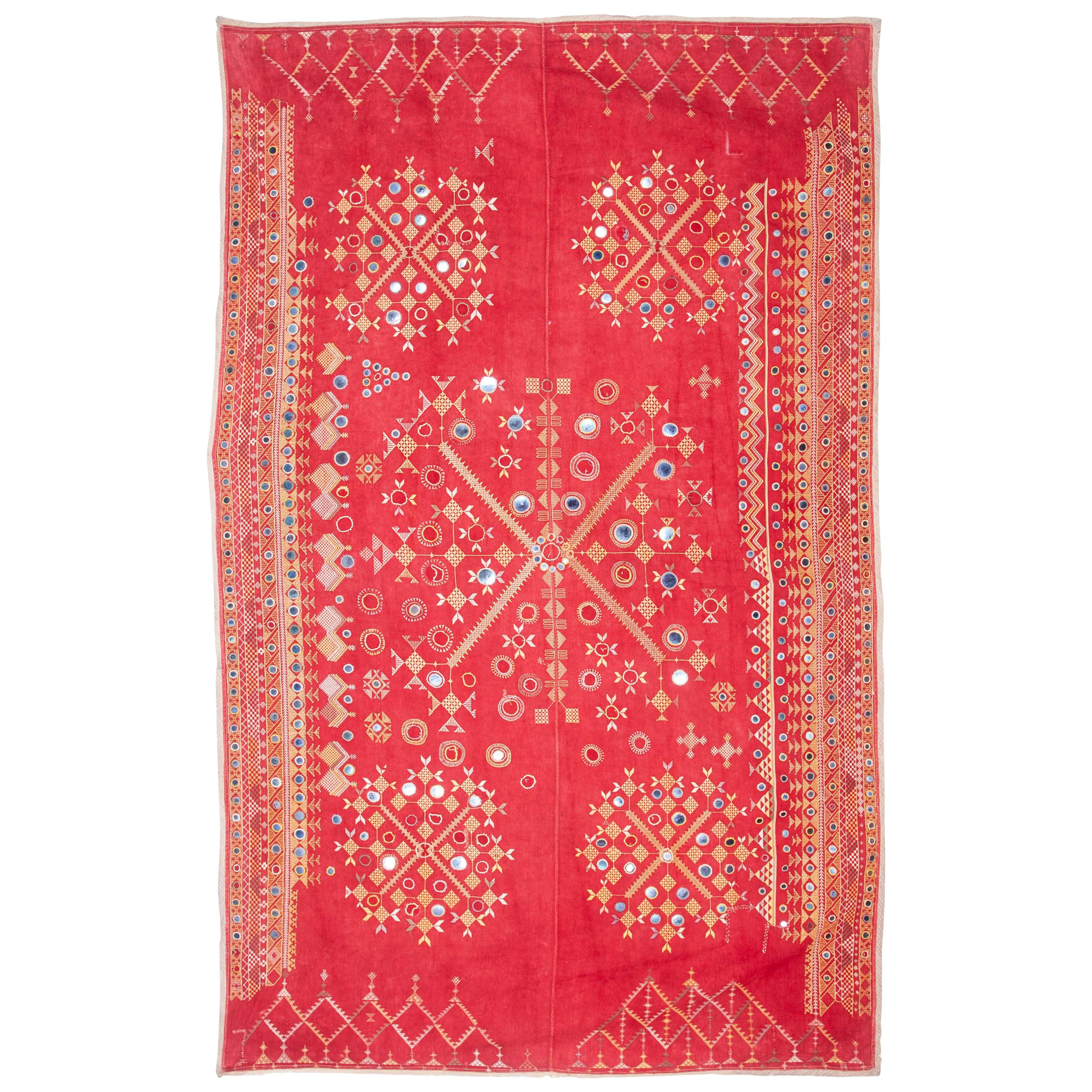 Cotton Embroidery from Rajasthan, India, Early 20th Century