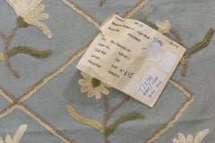 Cotton Fabric with Small Flower Embroidery